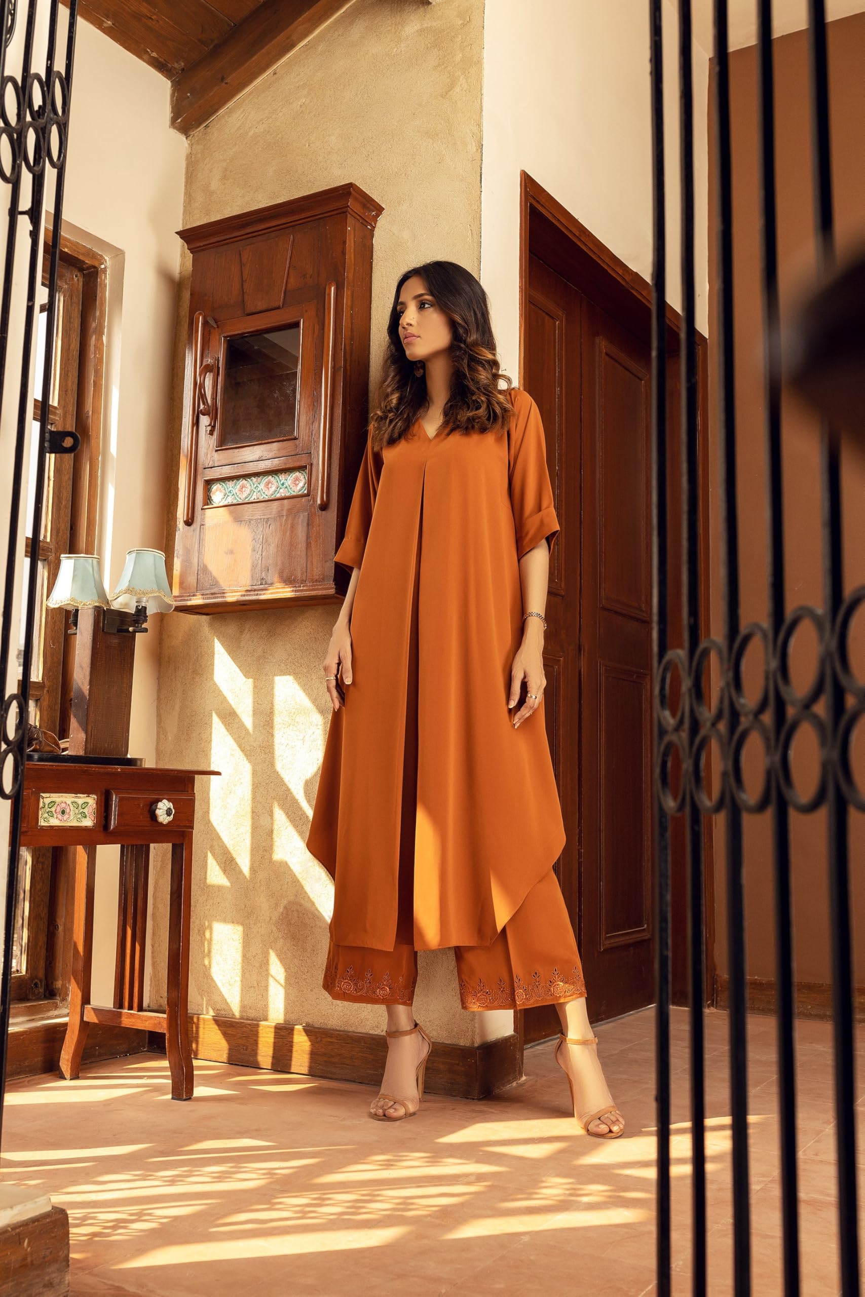 ANNI Women Rayon Viscose A-Line Kurta - Image 4