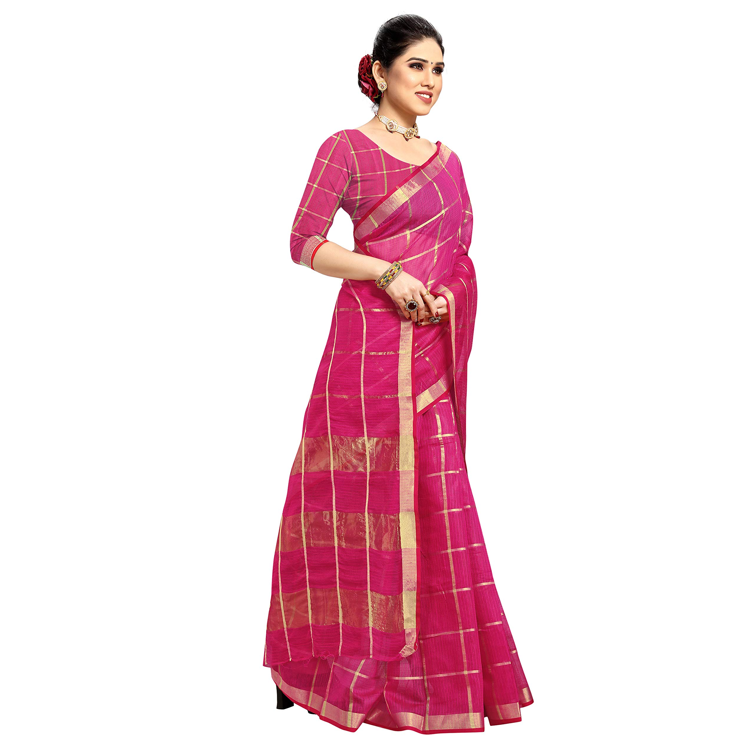Sidhidata Kota Doria Cotton Saree for Women - Image 5