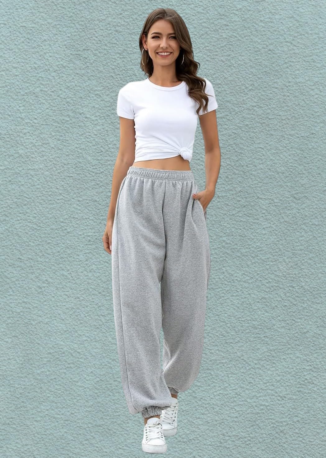 Q-RIOUS Women's Jogger Trouser - Black Grey - Image 3