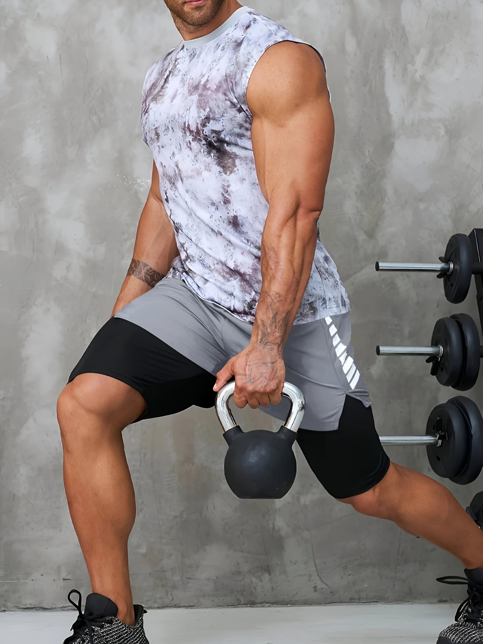 THIRD QUADRANT 2-in-1 Running Lycra Shorts for Men - Image 3