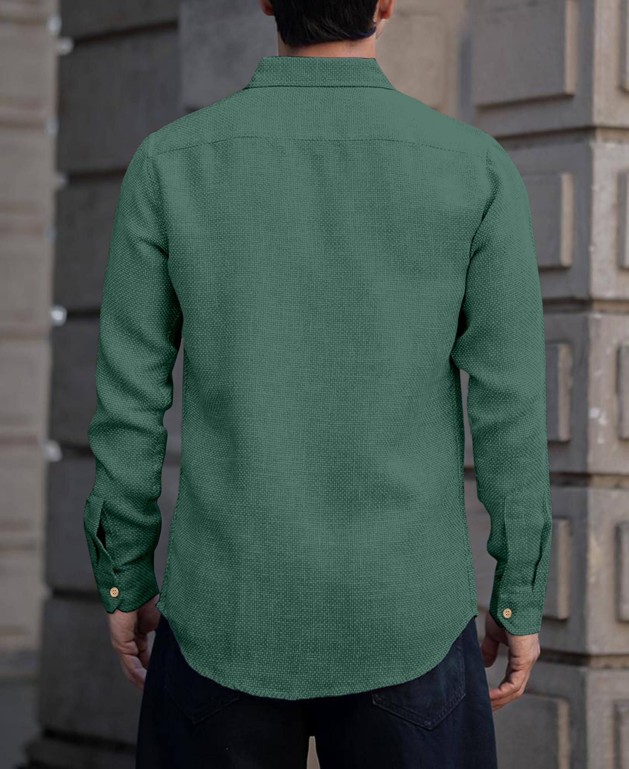 RAIZAX Men Linen Cotton Shirt - Image 2