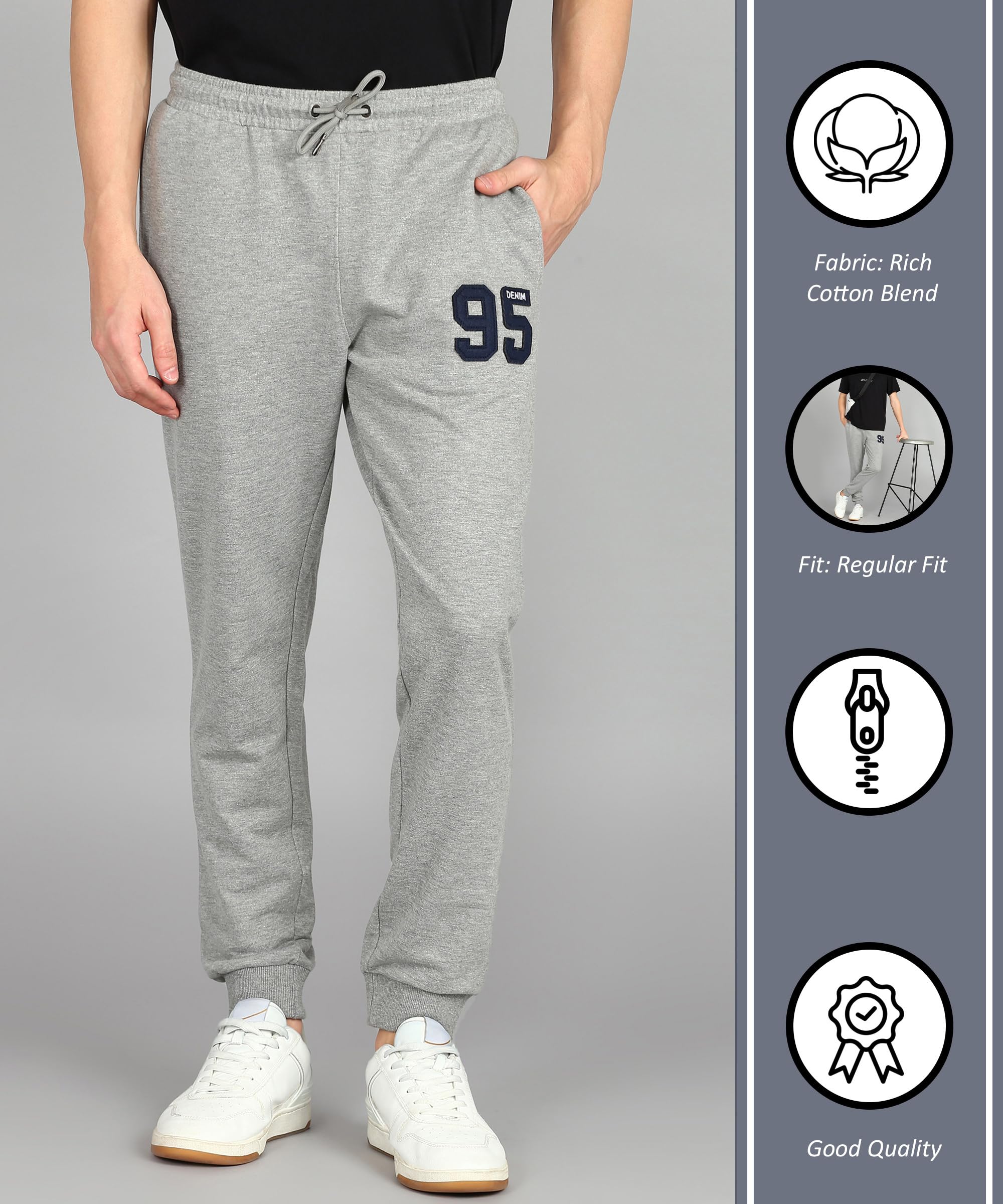 Alan Jones Men's Cotton Blend Joggers - Image 2