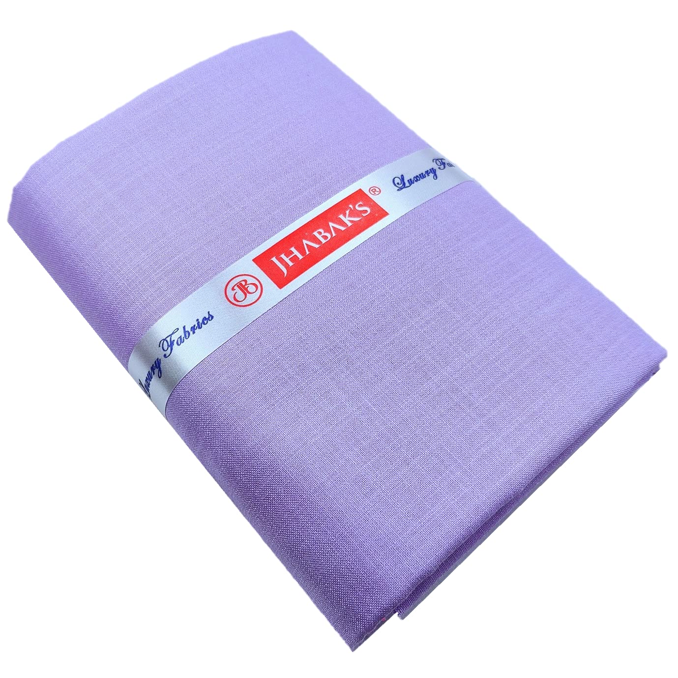 JHABAK Unstitched Shirt Fabric for Men - Light Purple