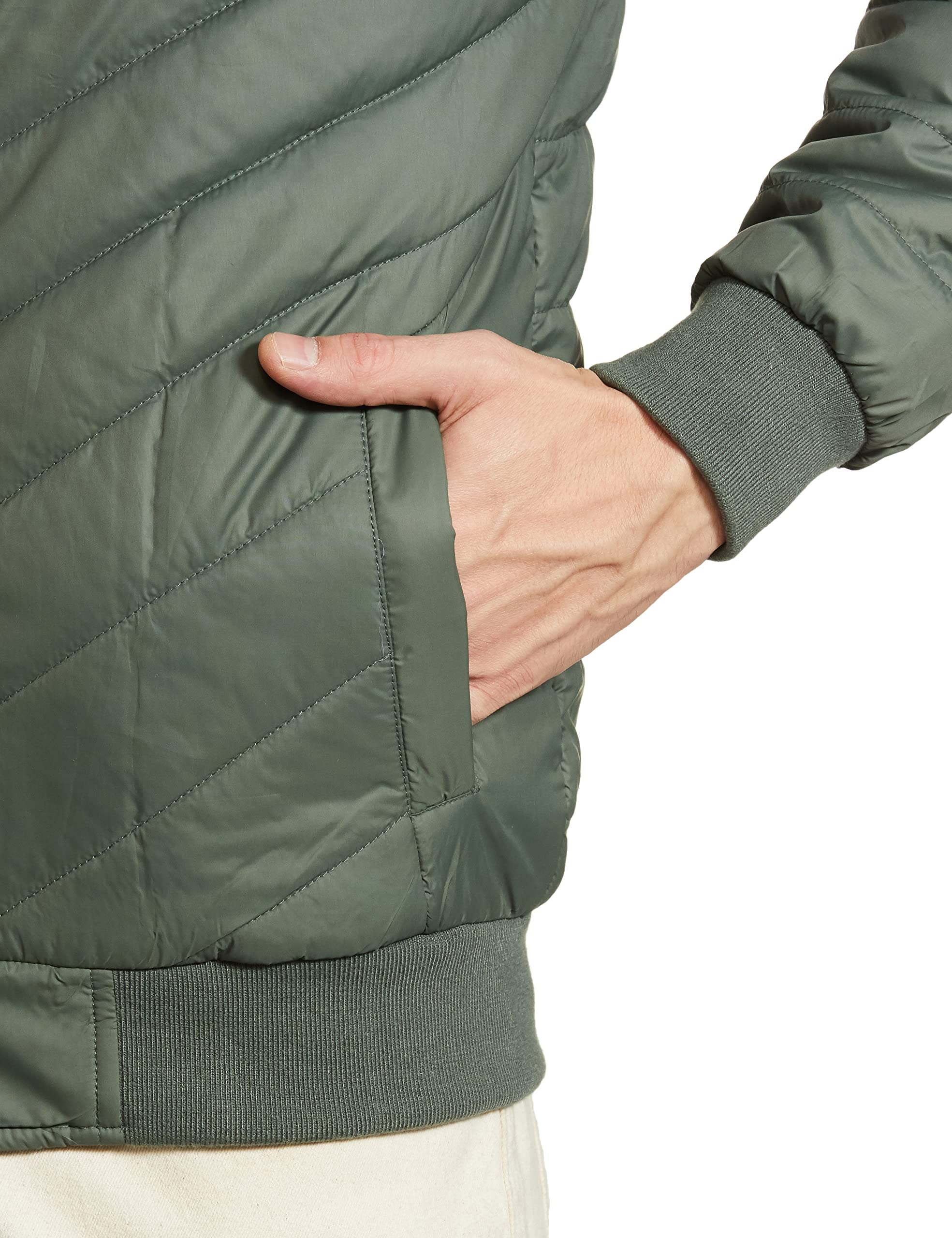 Symbol Men Quilted Jacket - Bottle Green - Image 4