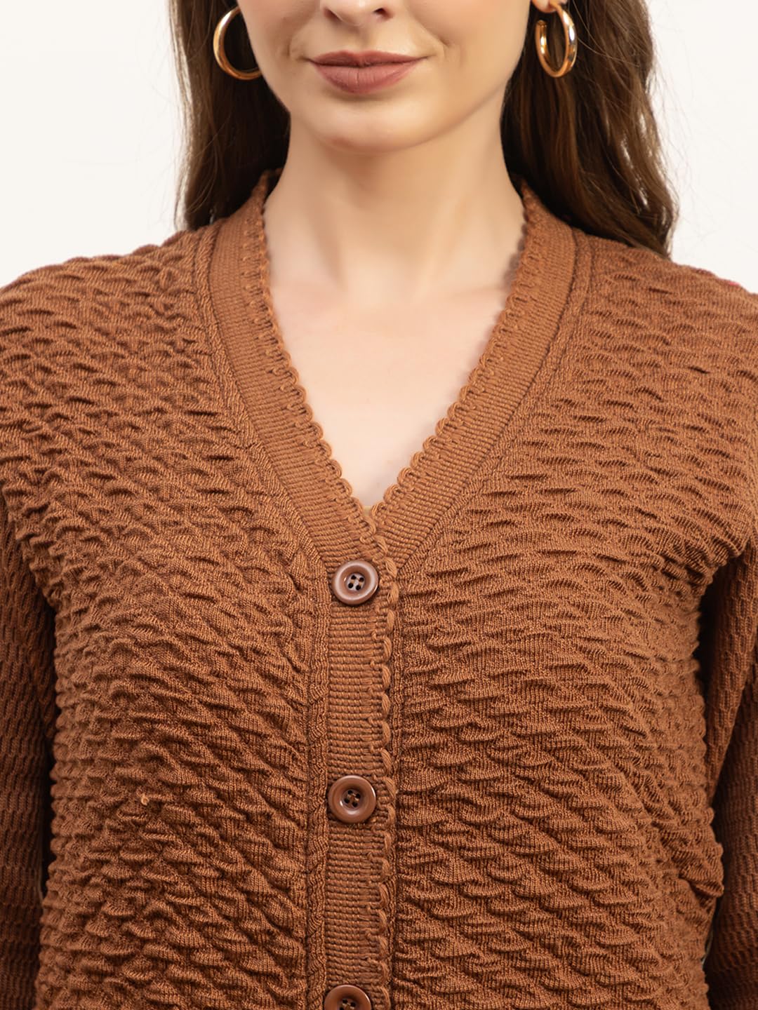 Dadu Dayal Women Winter Woolen Cardigan - Image 5