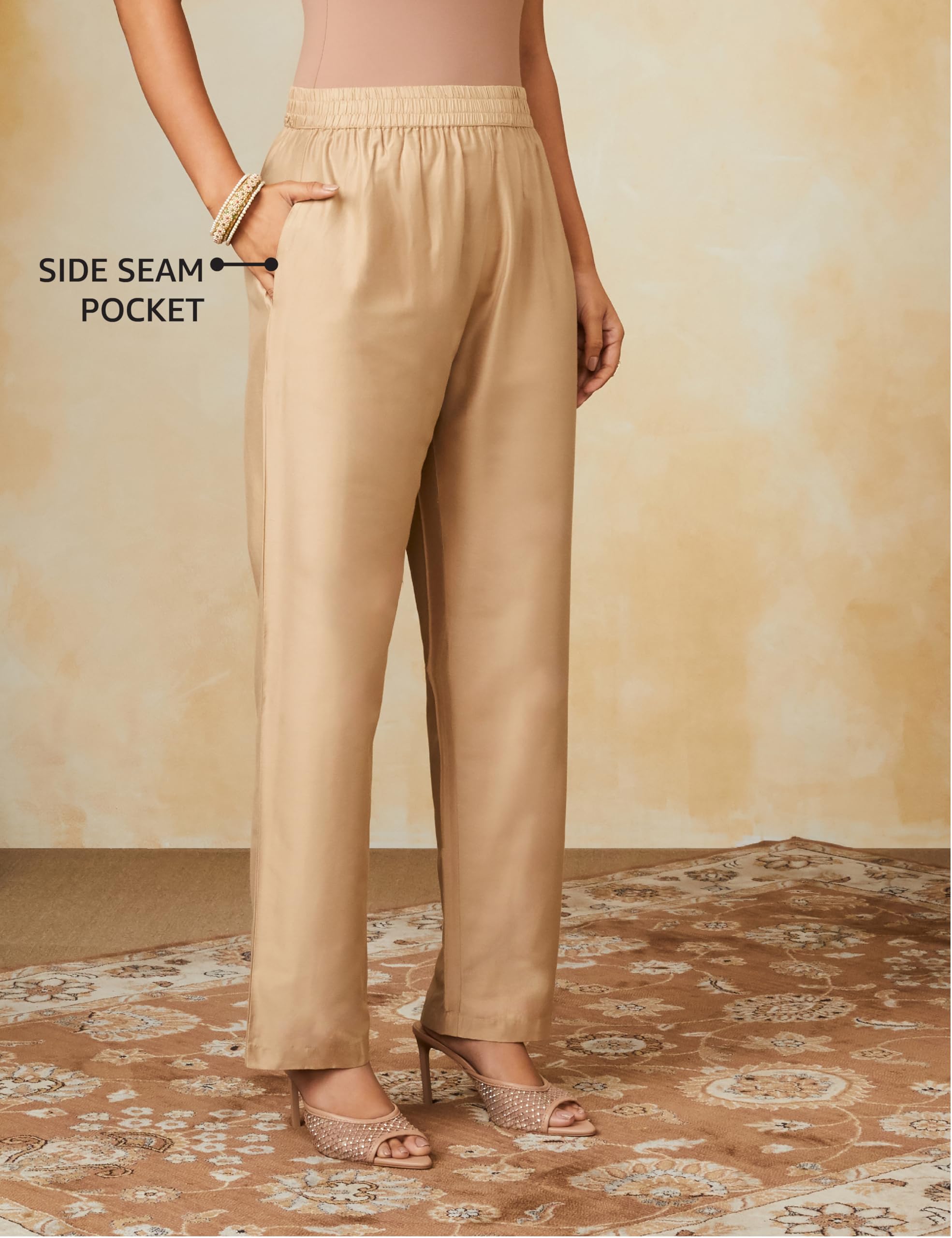 Myx Women's Kurta Pant Set with Embroidered Dupatta - Image 4