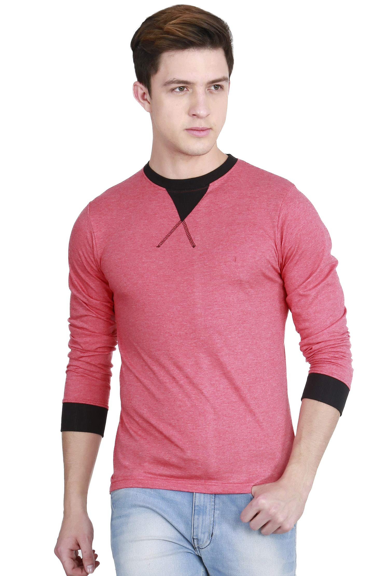 fanideaz Orange Cotton Henley Shirt for Men - Image 5