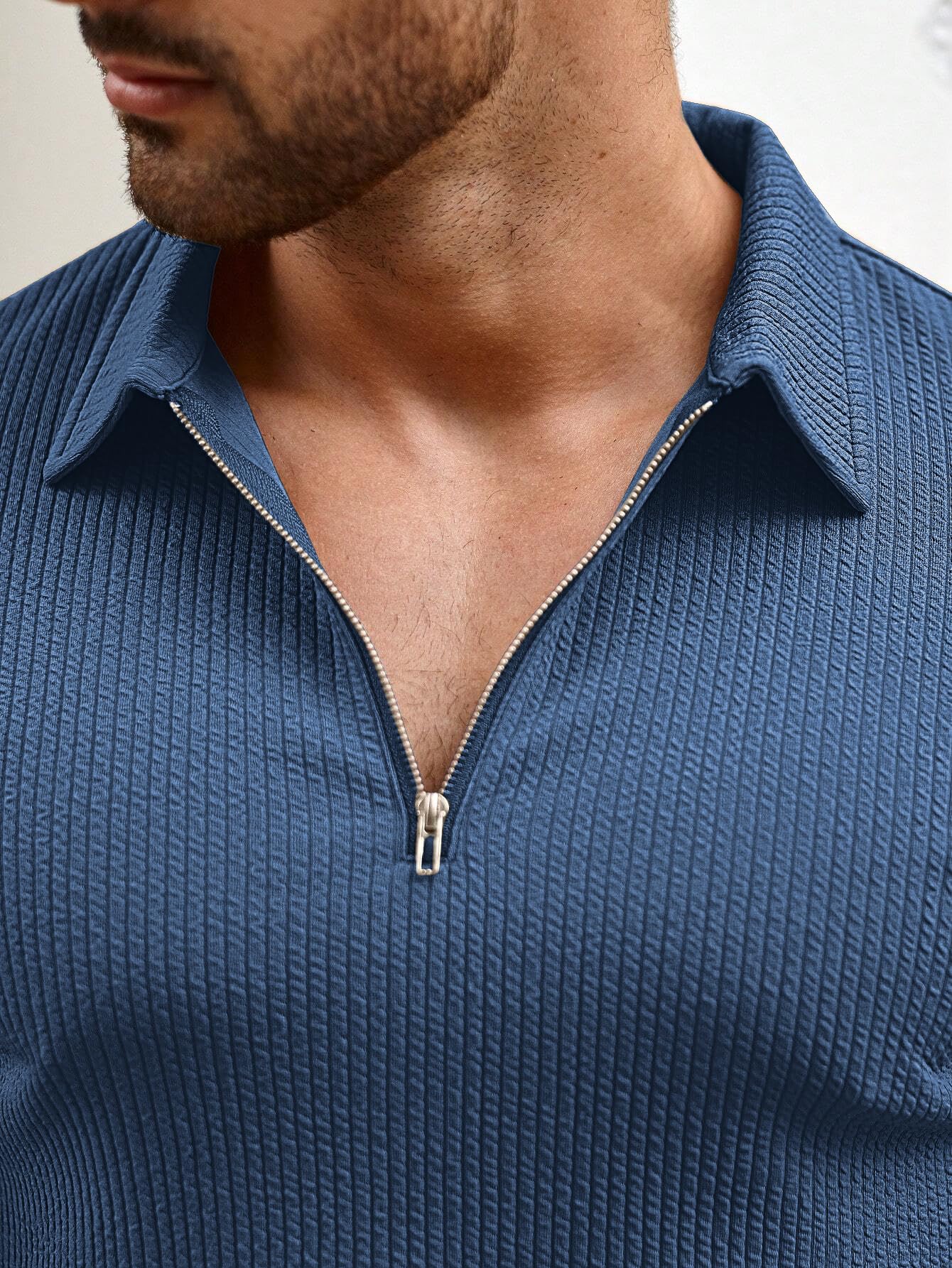 Vogaan Men Polo Shirt Shorts Set - Image 5