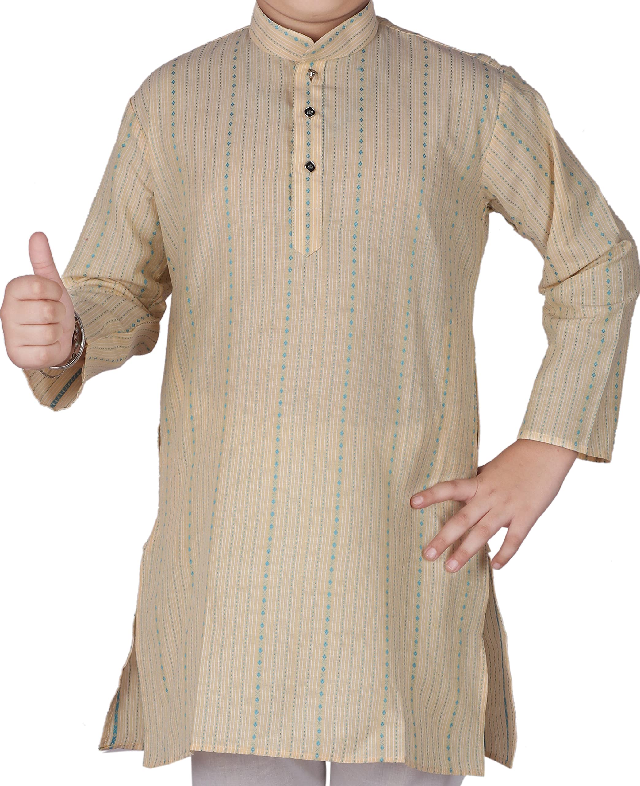 Pro-Ethic Beige Kurta Pyjama Set for Boys - Image 5
