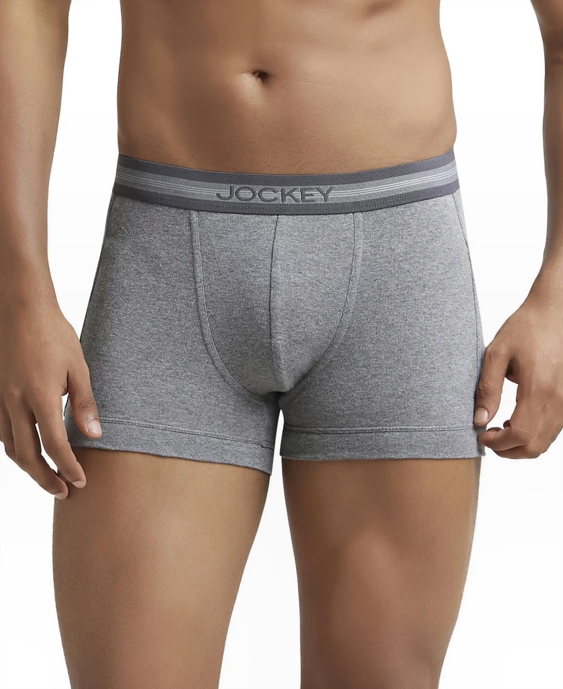 Jockey Men's Cotton Trunks - Grey