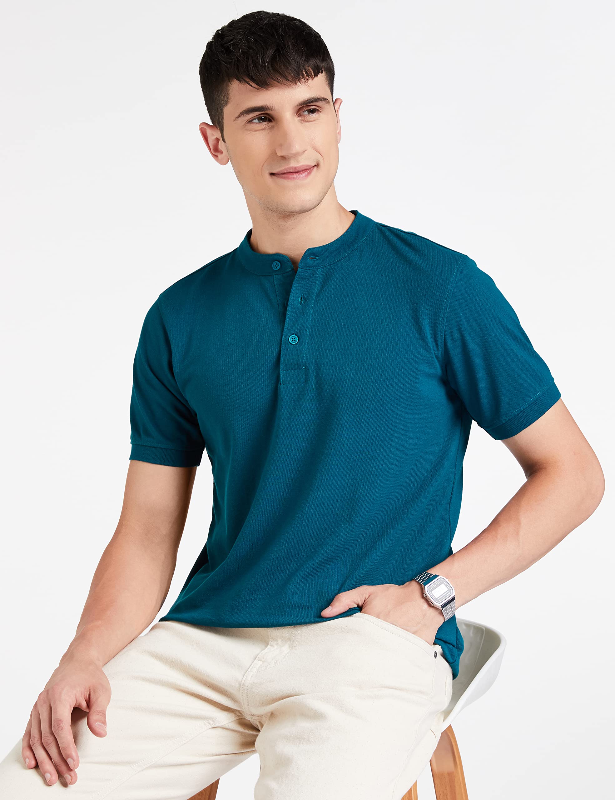 Amazon Men Cotton Rich Polo T Shirt - Image 3