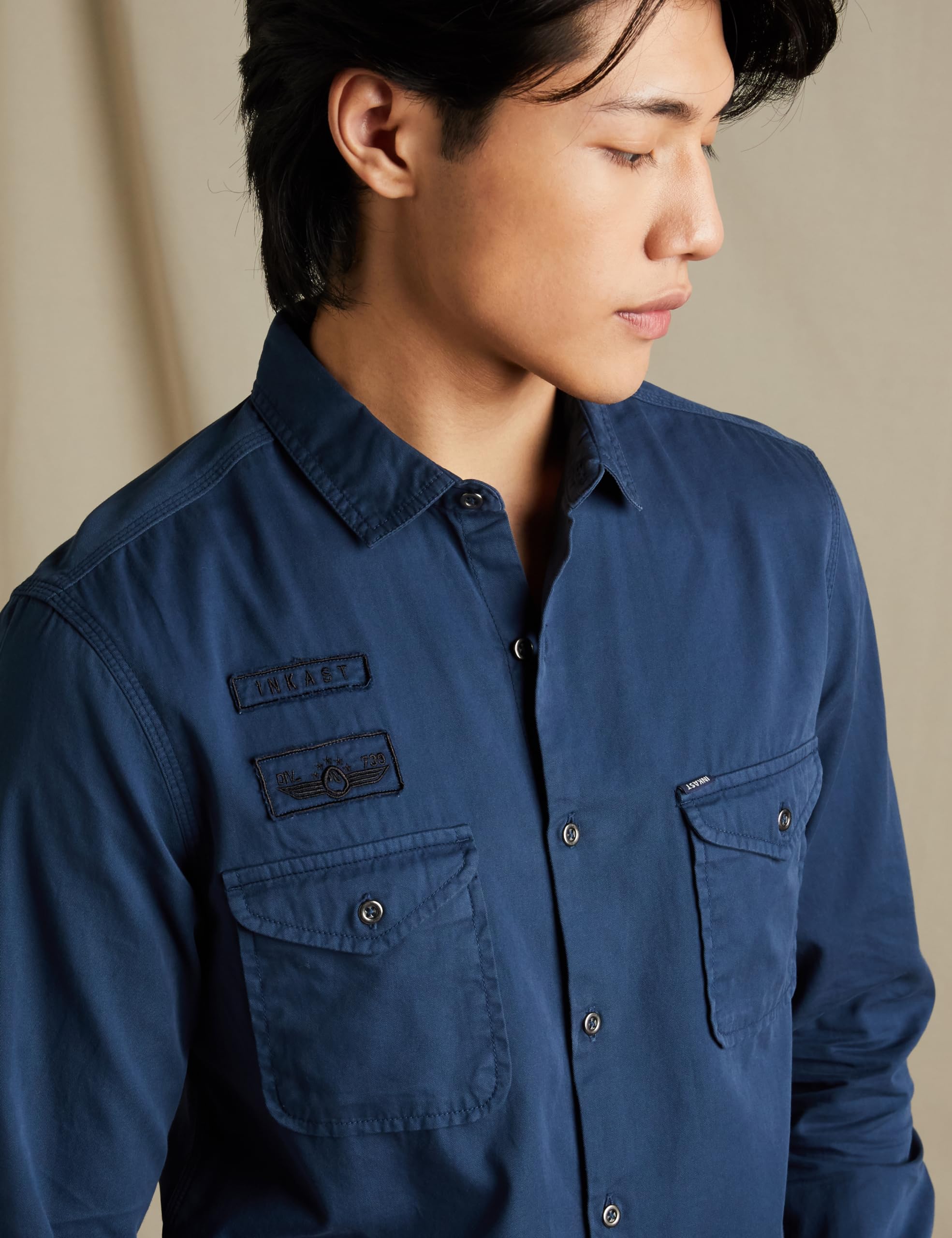 Inkast Denim Men's True Blue Slim Fit Shirt - Image 4