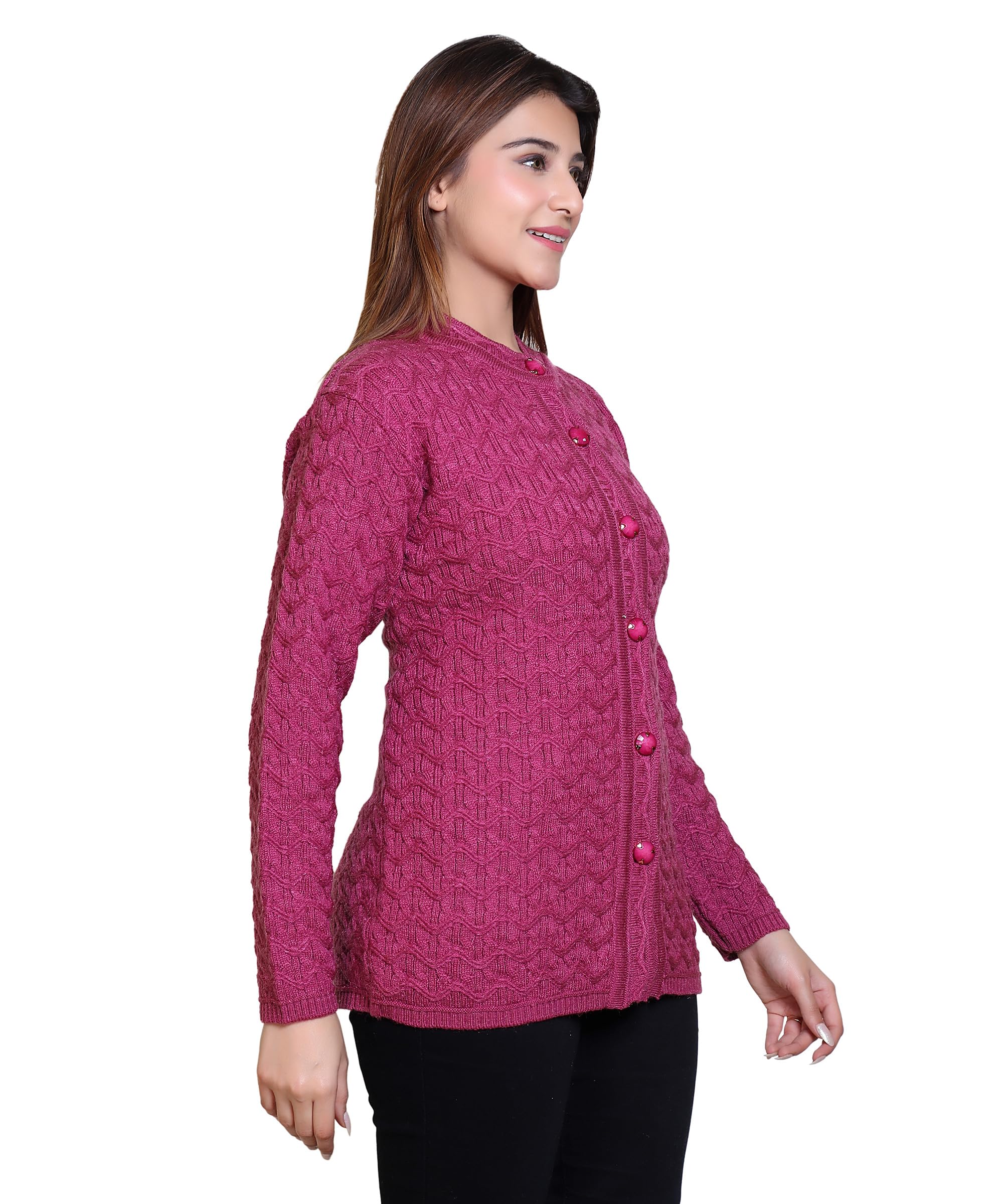 Grand Line Women Acrylic Cardigan Sweater - Image 3