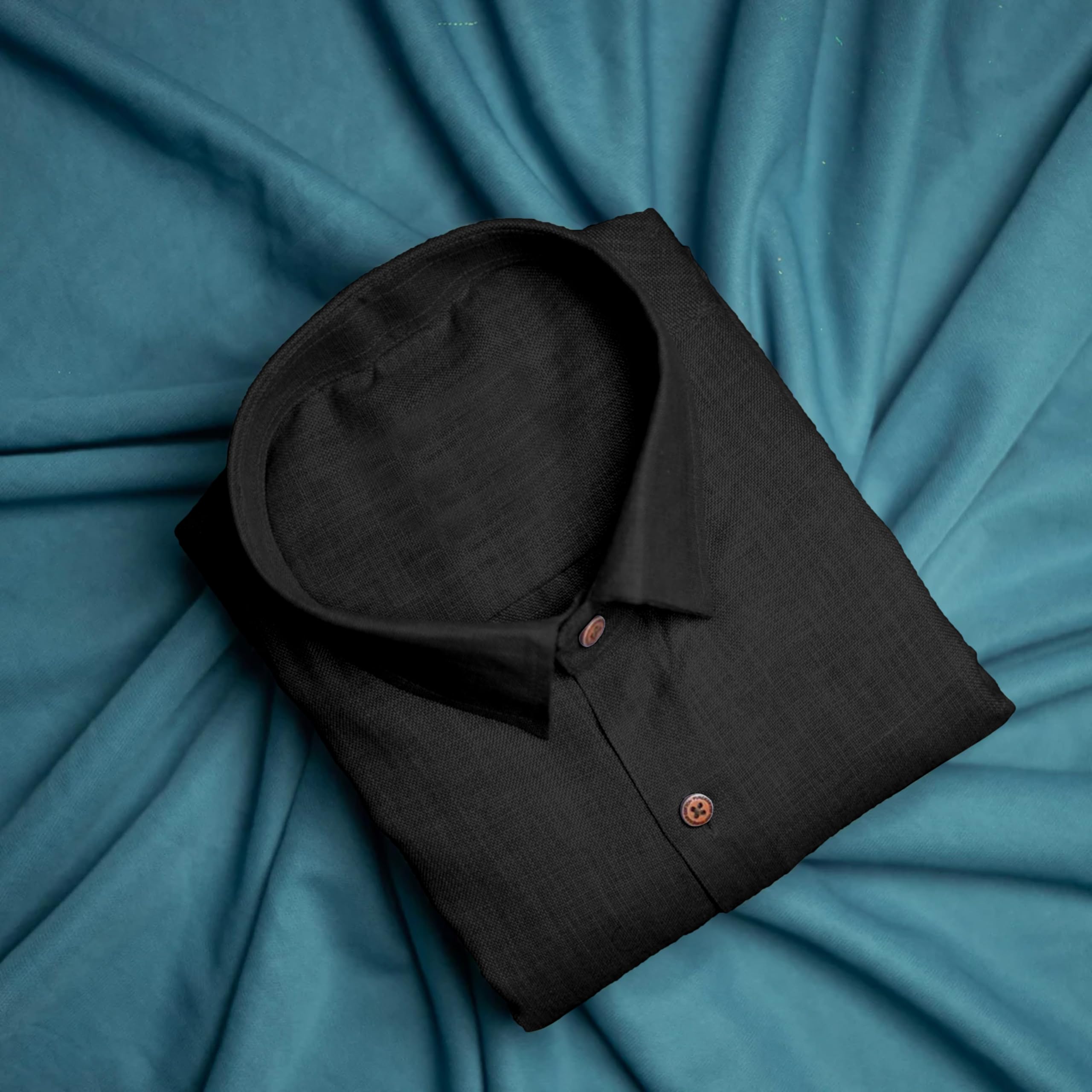 NexaFlair Men's Solid Linen Cotton Shirt - Image 5