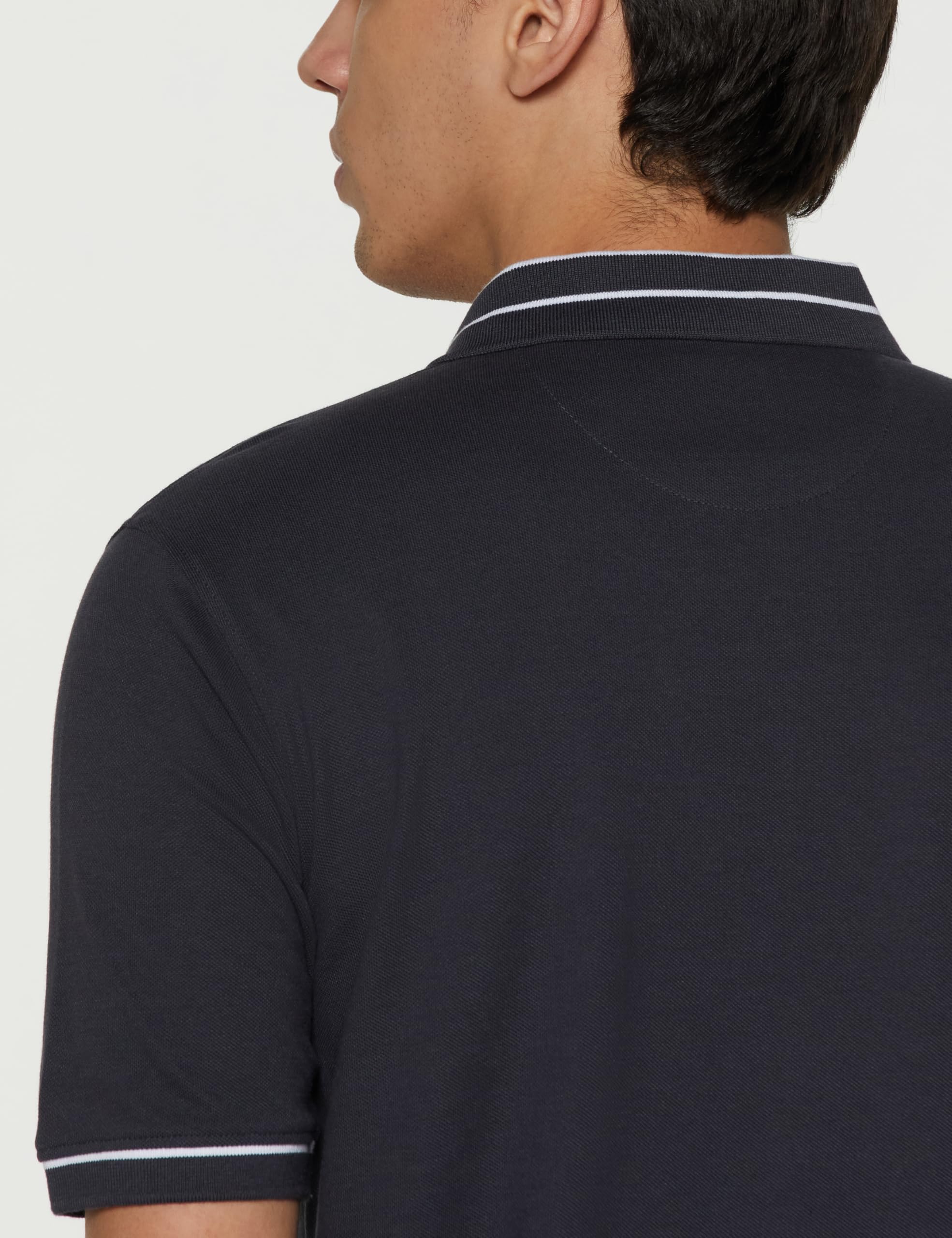 Peter England Grey Polo T-Shirt for Men - Image 4