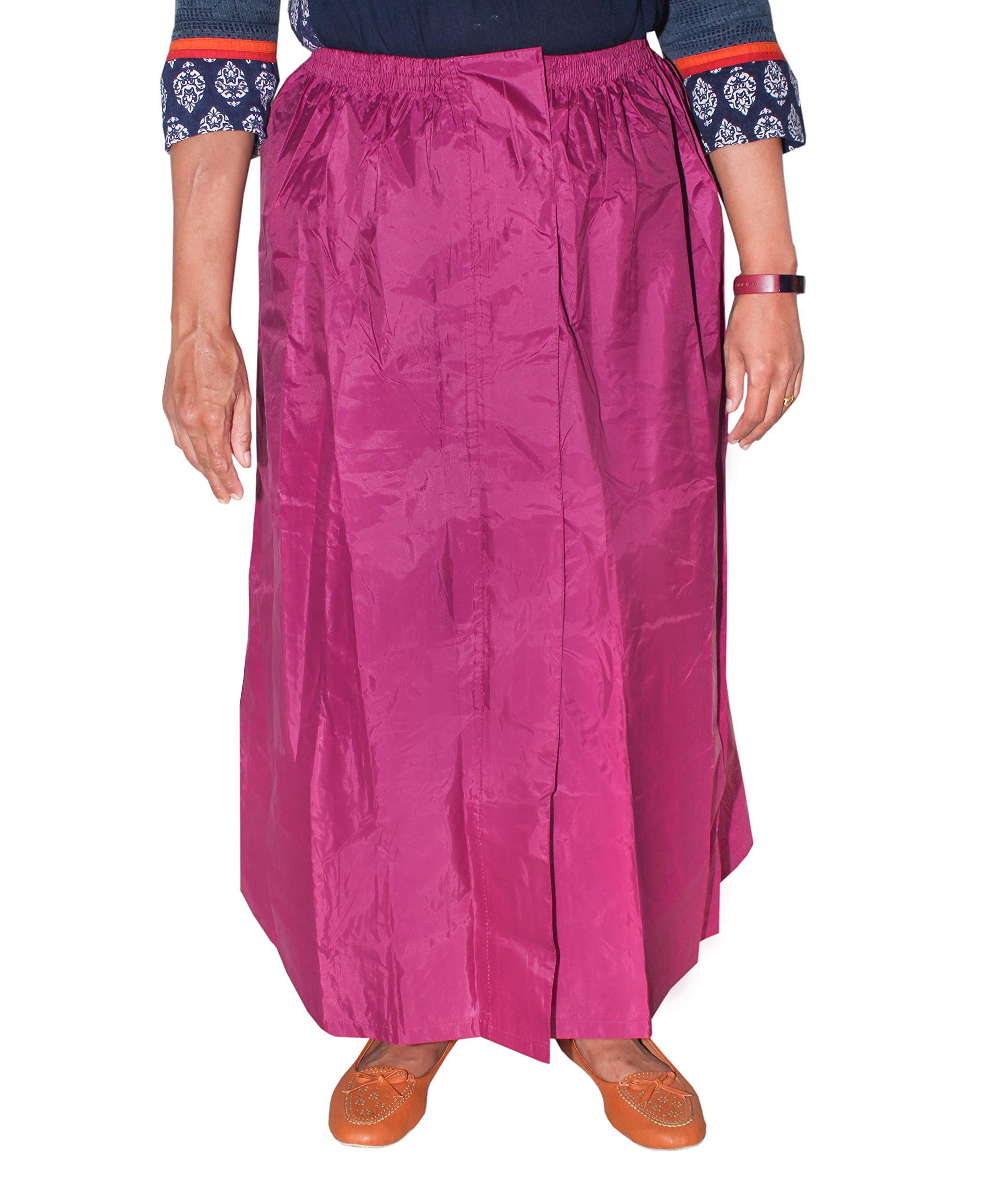 Goodluck Womens Nylon Skirt for Rainywear - Dark Pink