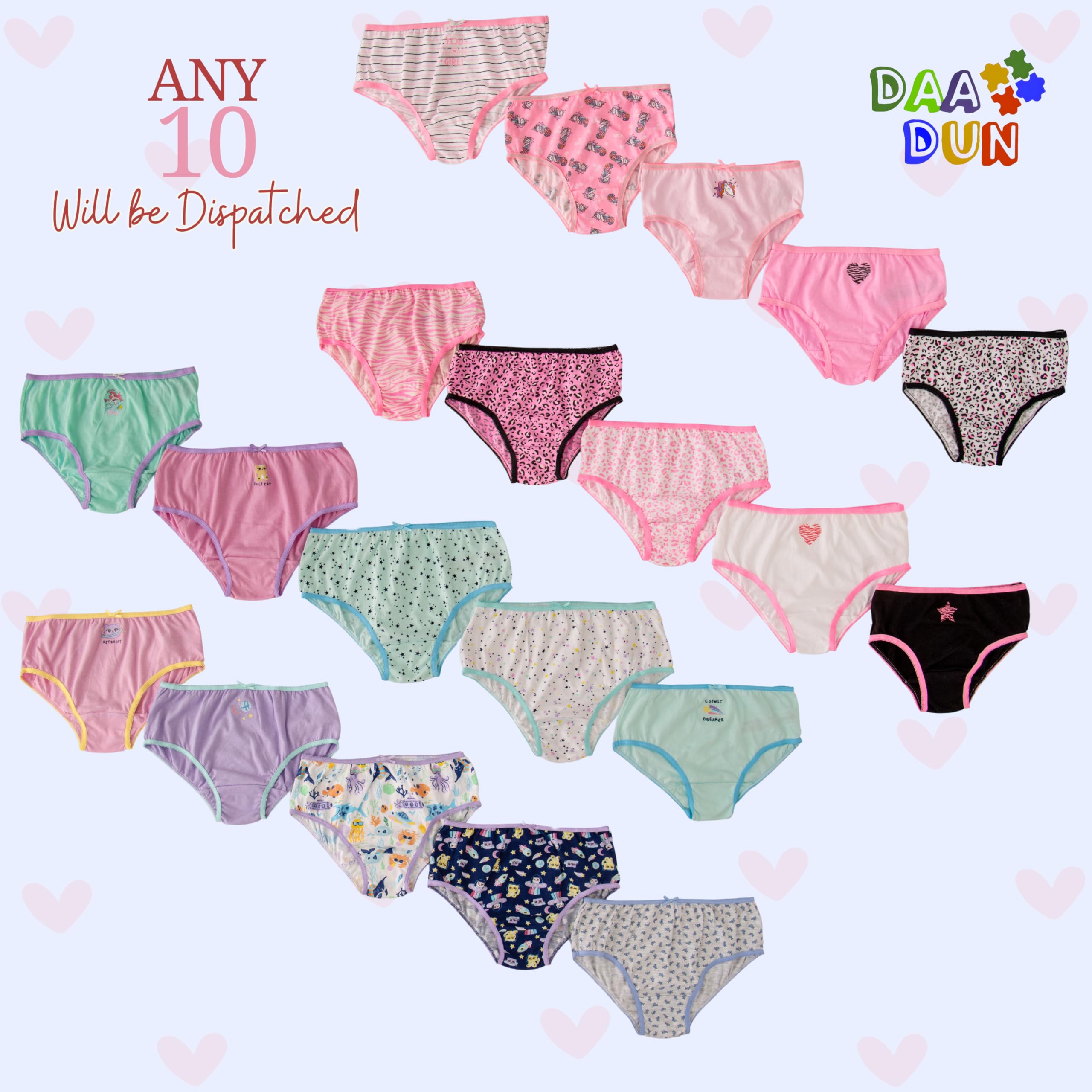 DAADUN Girl's Graphic Prints Briefs - Multicolor - Image 5