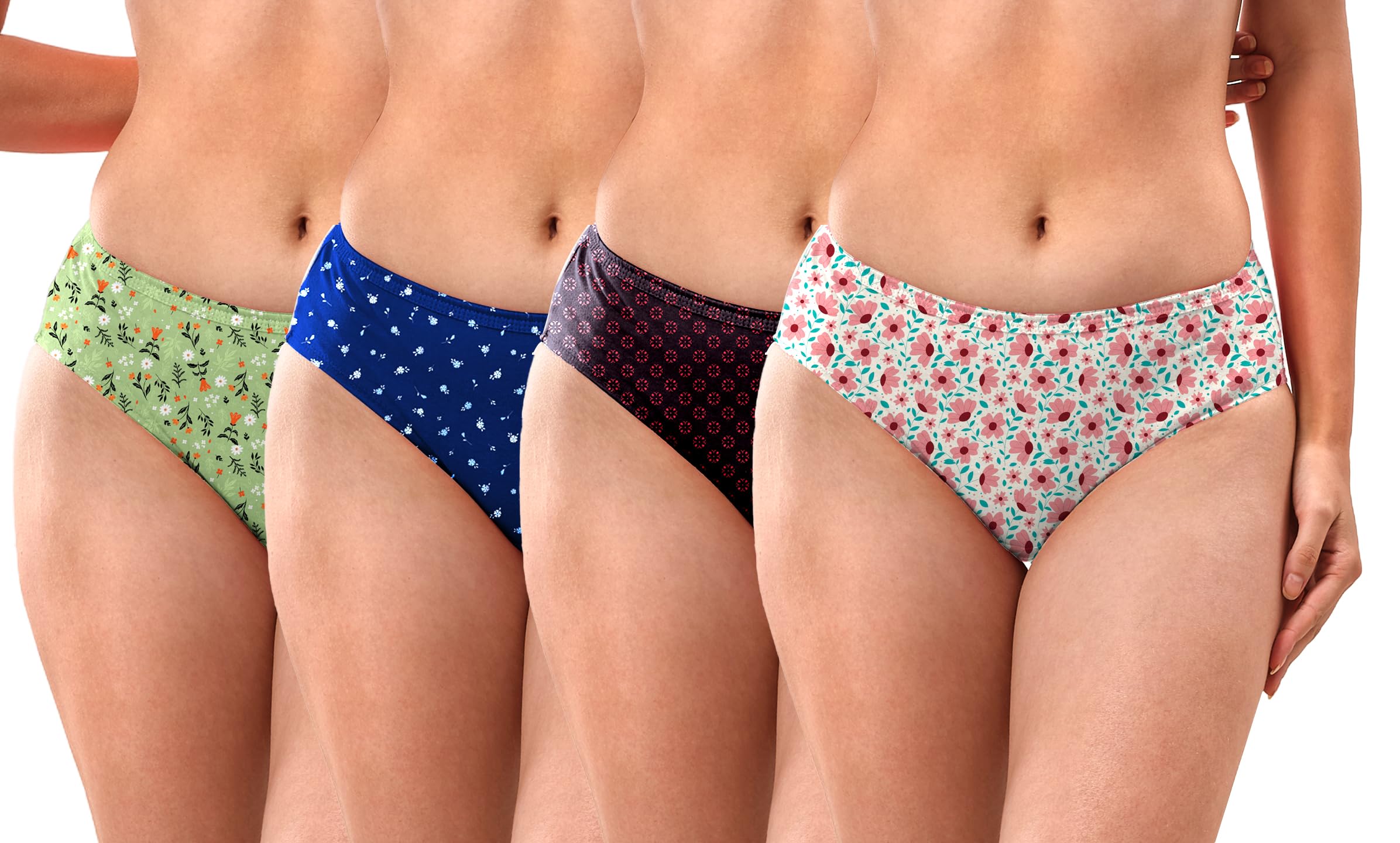 Lyra Women's Cotton Hipster Panties - Multicolour