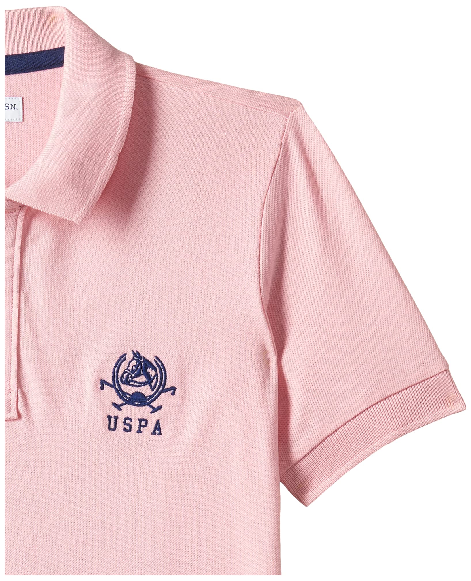 U.S. Polo Assn Boys Pink Cotton Polo Shirt - Image 3
