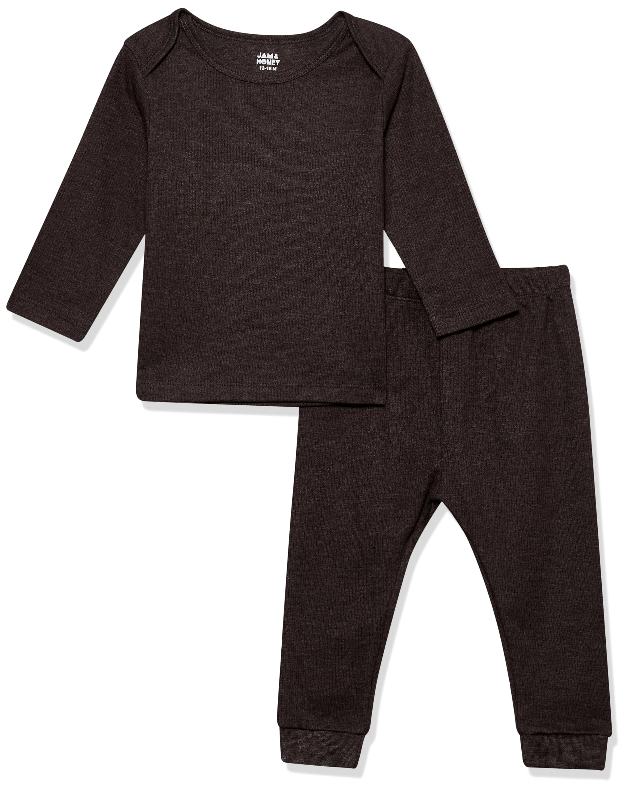 Jam & Honey Unisex Baby Thermal Set - Dark Grey