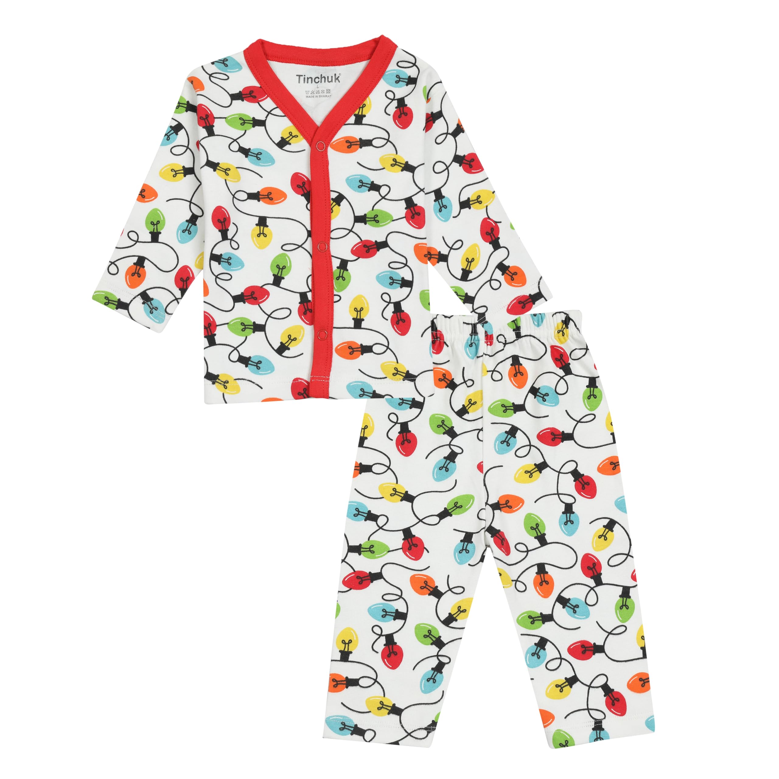 Tinchuk Baby Boy & Girl Cotton T-Shirt & Pant Set - Image 4