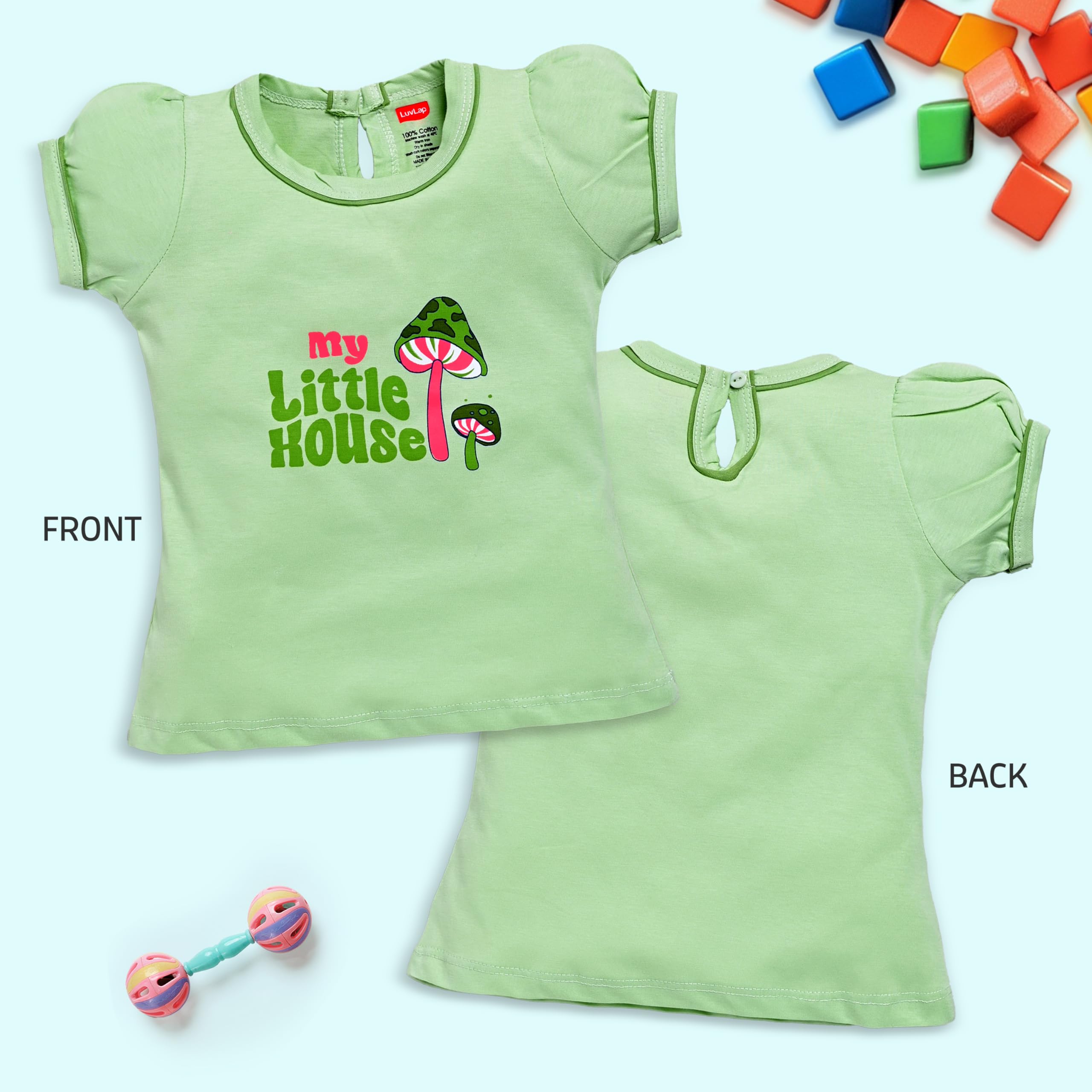 Luvlap Girls Cotton Top - Image 2