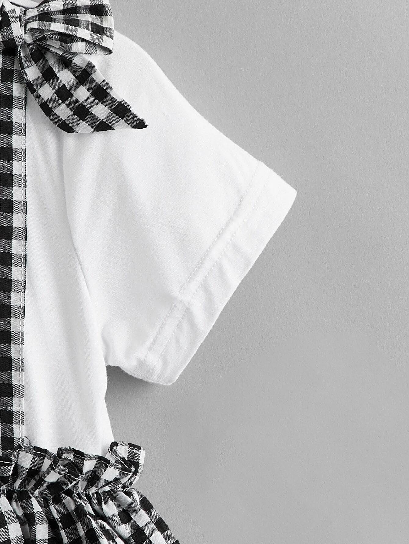 TAGAS Baby Girl Cotton A-Line Dress - Black - Image 5