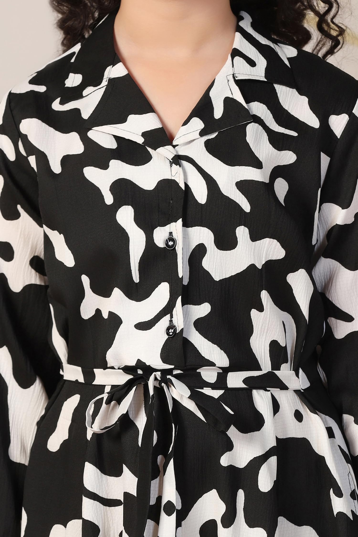 Fashion Dream Girls Abstract Printed Calf Length Dress - Image 4