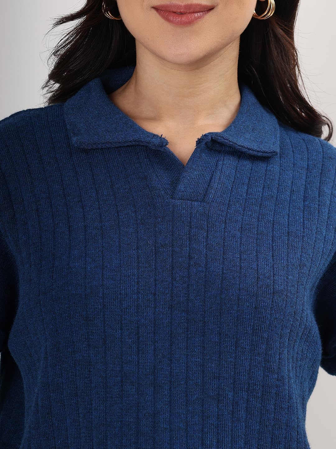 Kvetoo Women's Winter Cord Tracksuit - Indigo - Image 5