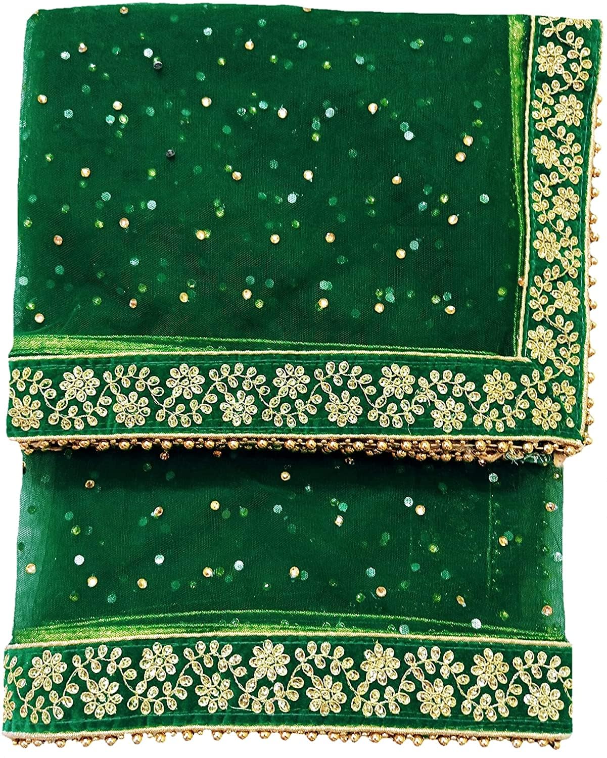 Navti Women Bridal Net Dupatta with Embroidery - Image 3