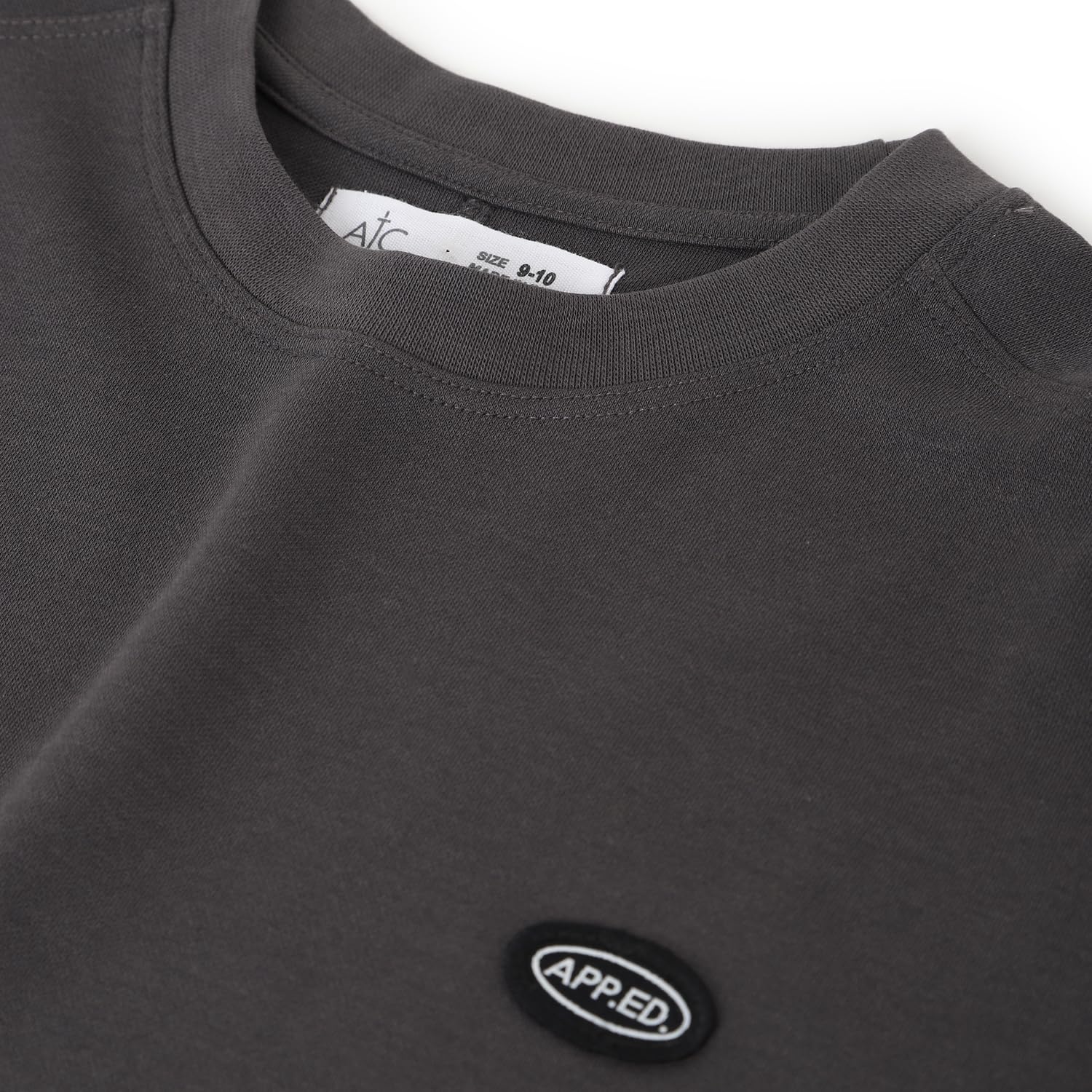 Alan Jones Clothing Boy's Anthracite Cotton T-Shirt - Image 3