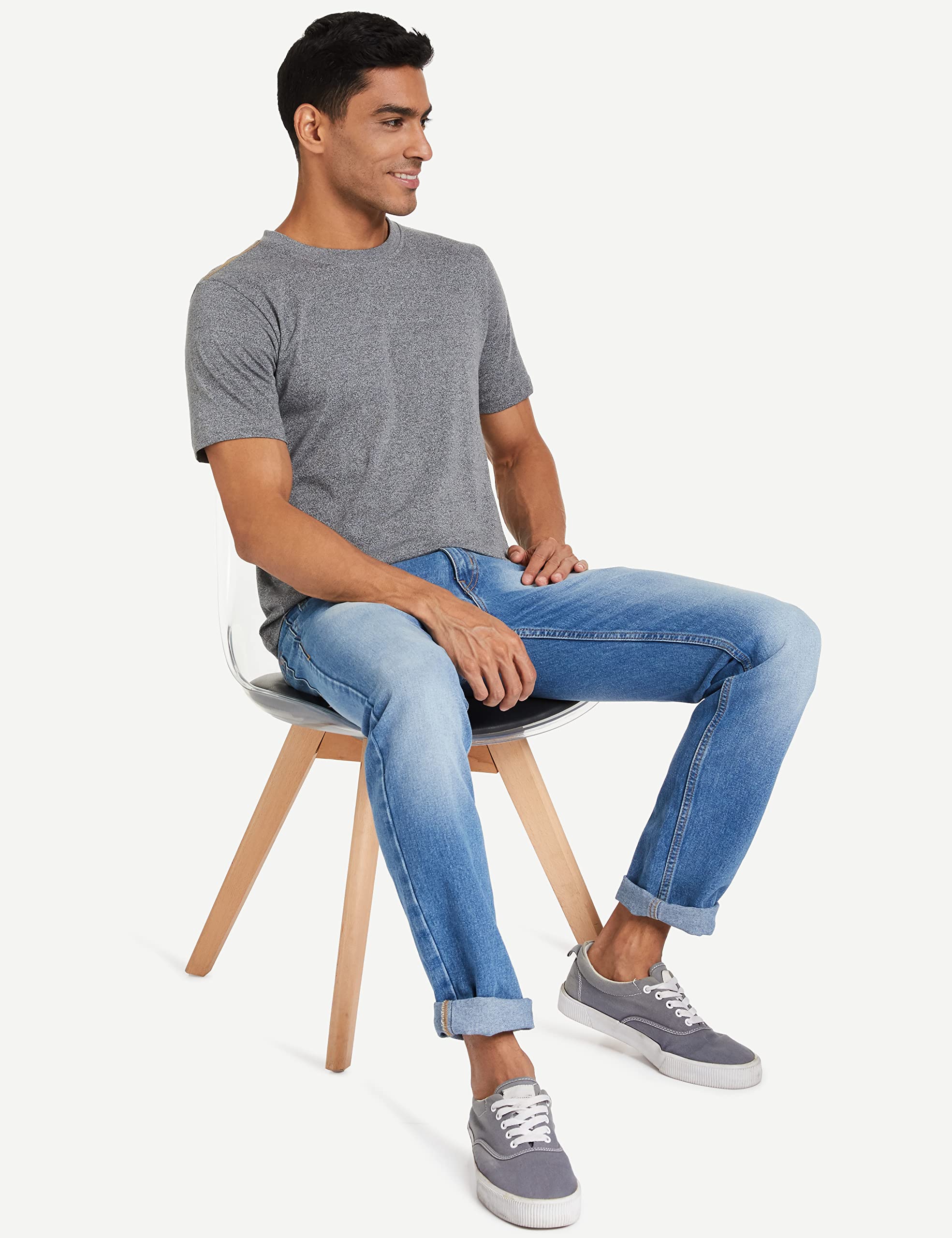 Amazon Men's T-Shirt - Metal Grey - Image 3