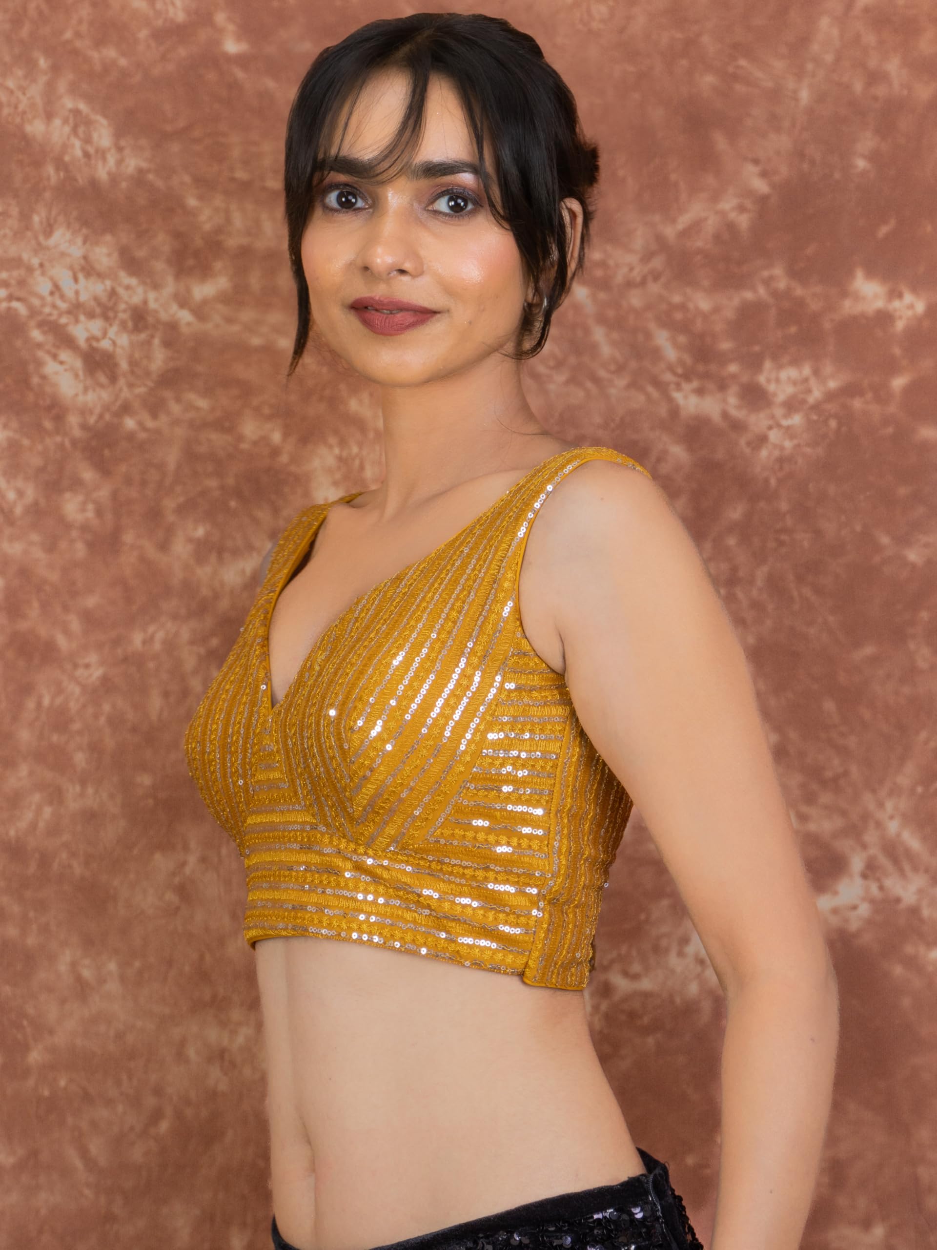 SabyaSachi Sequin Embroidered Sar for Women - Image 5