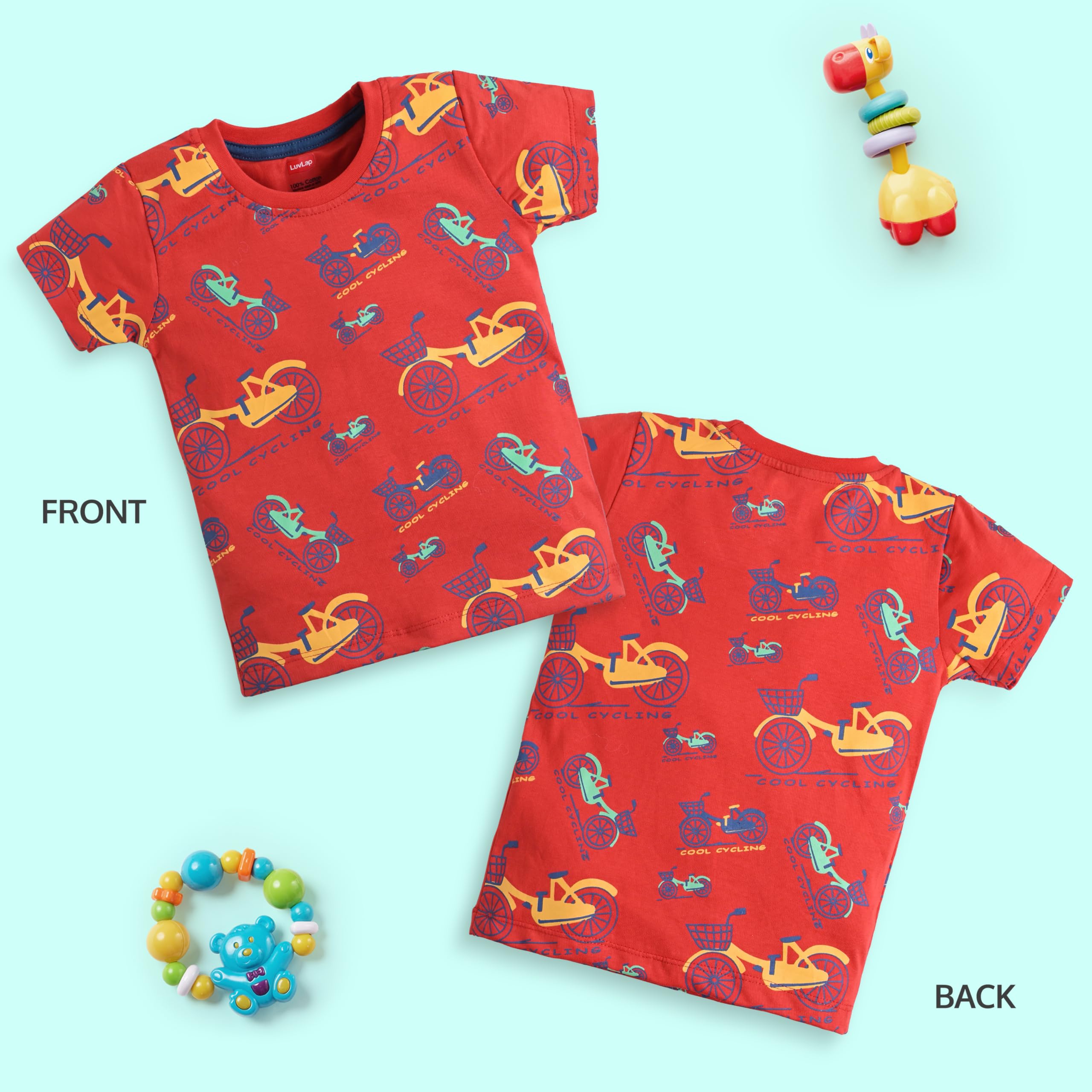 LuvLap Boys Cartoon T-Shirt - Image 2