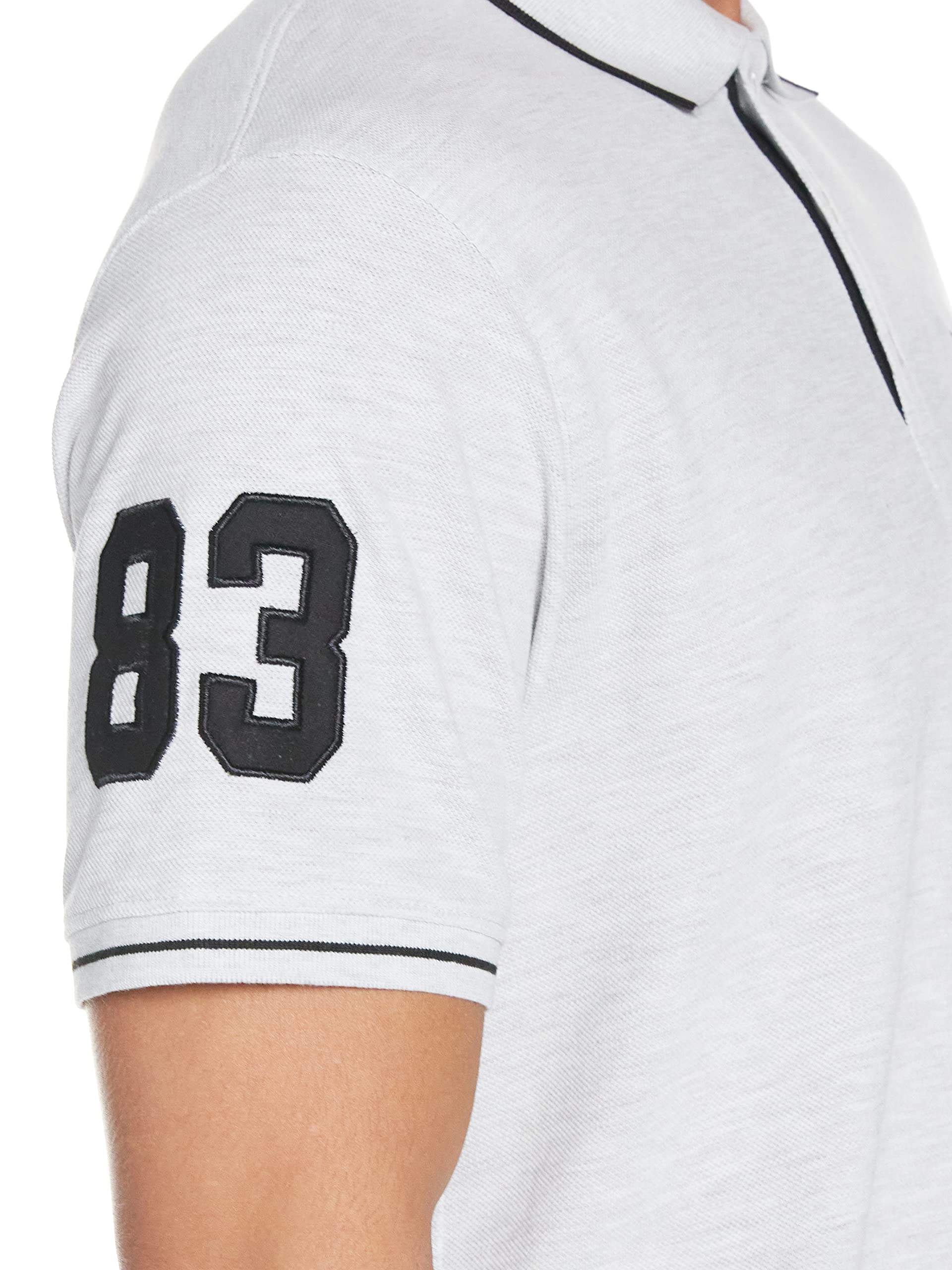 Deniklo Men's Polo T-Shirt - Ecru Melange - Image 4