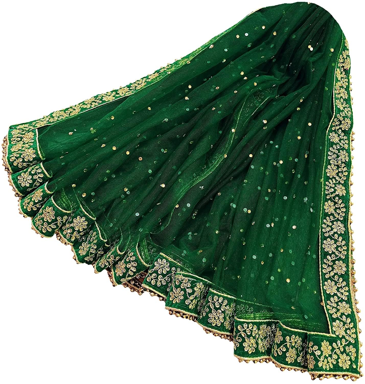 Navti Women Bridal Net Dupatta with Embroidery - Image 2