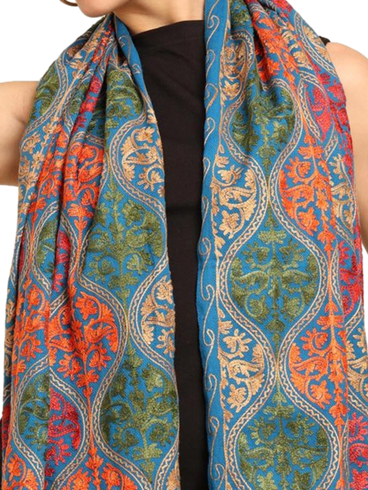 KE KANHA EXPORTS Printed Fancy Tassle Scarf for Women - Image 3
