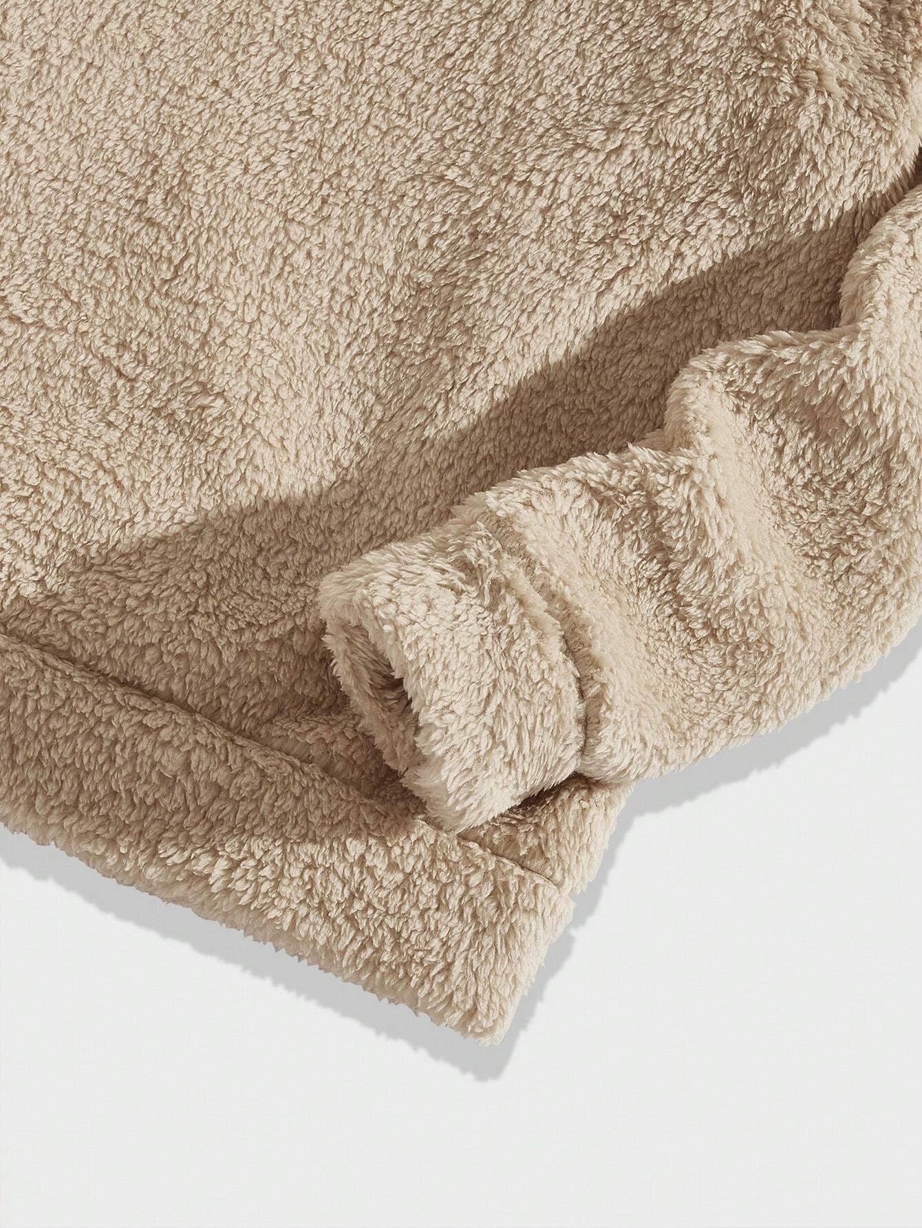 Lymio Unisex Khaki Hoodie Sweatshirt - Image 5