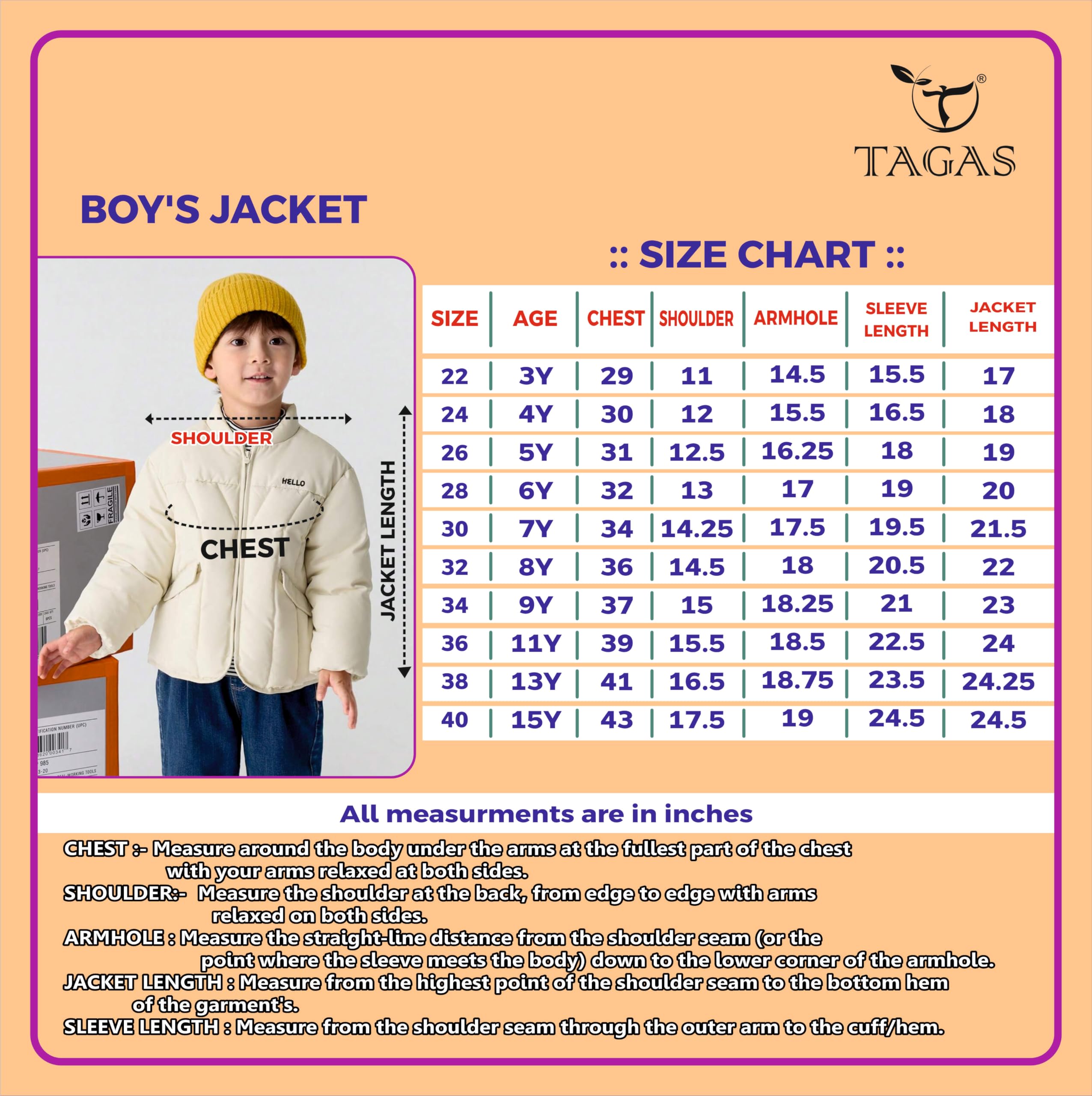 TAGAS Unisex Jacket - Image 5