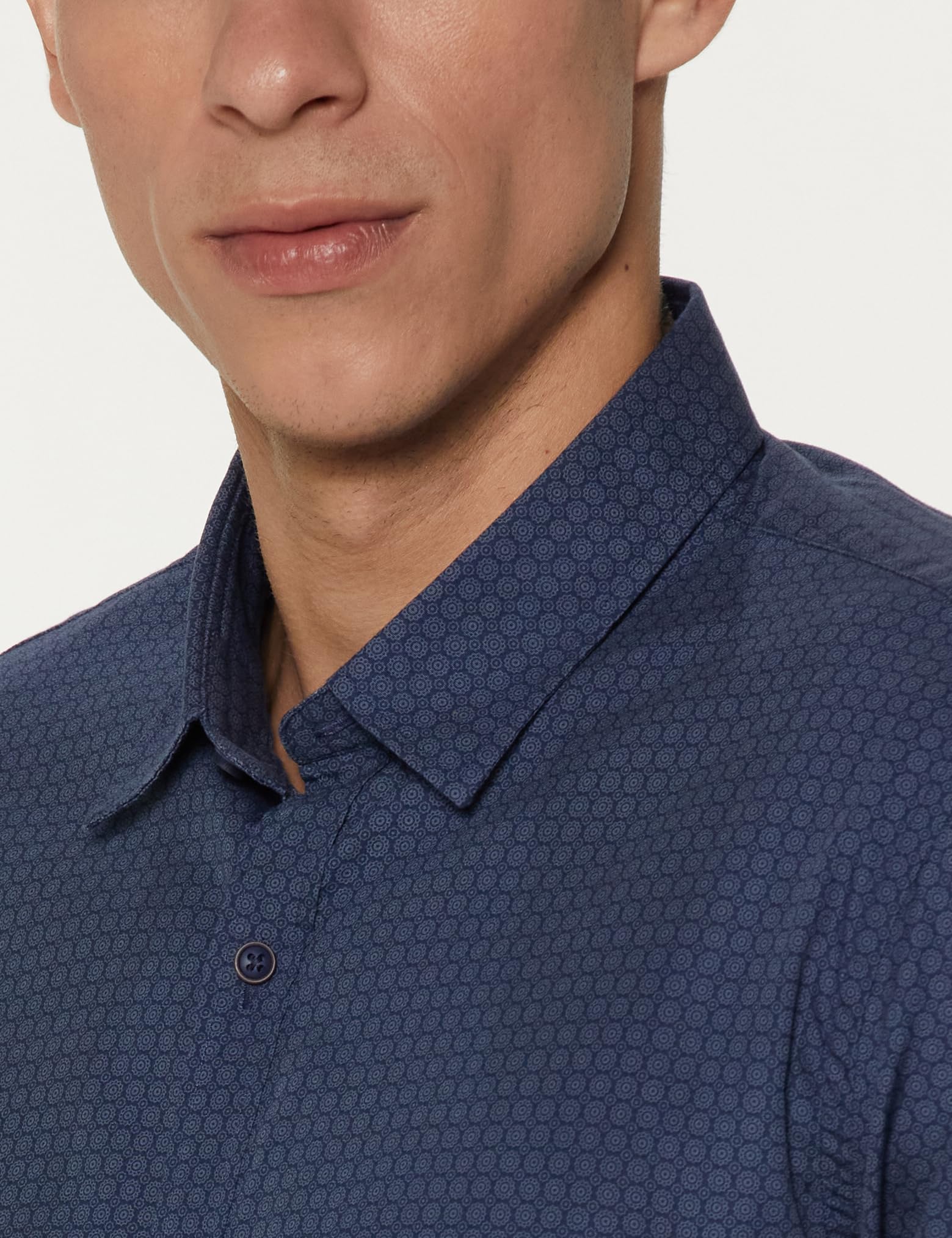 Peter England Men's Navy Casual Shirt - Image 4