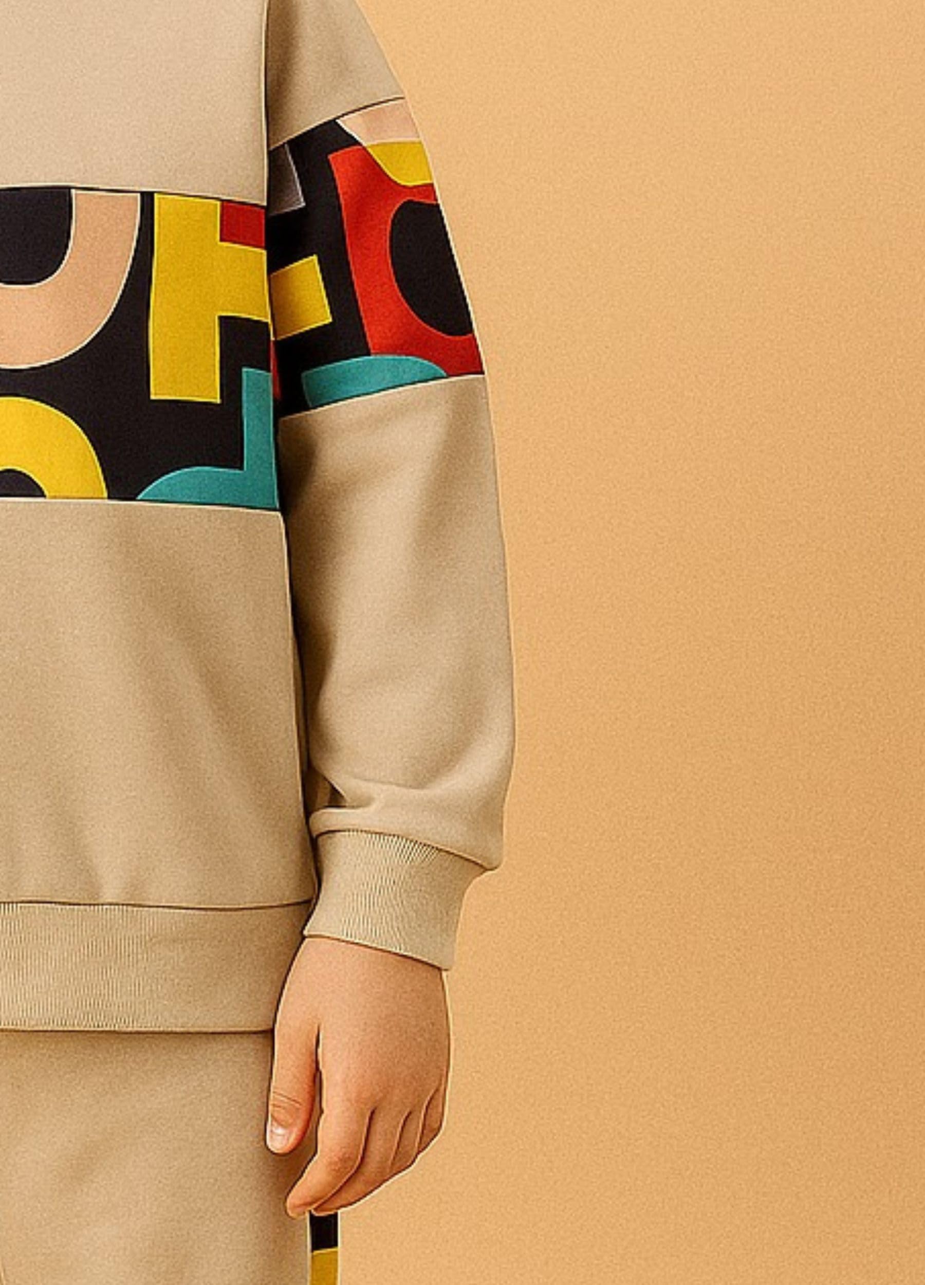 Jency Boys Cotton Blend Sweatshirt and Jogger Set - Image 3