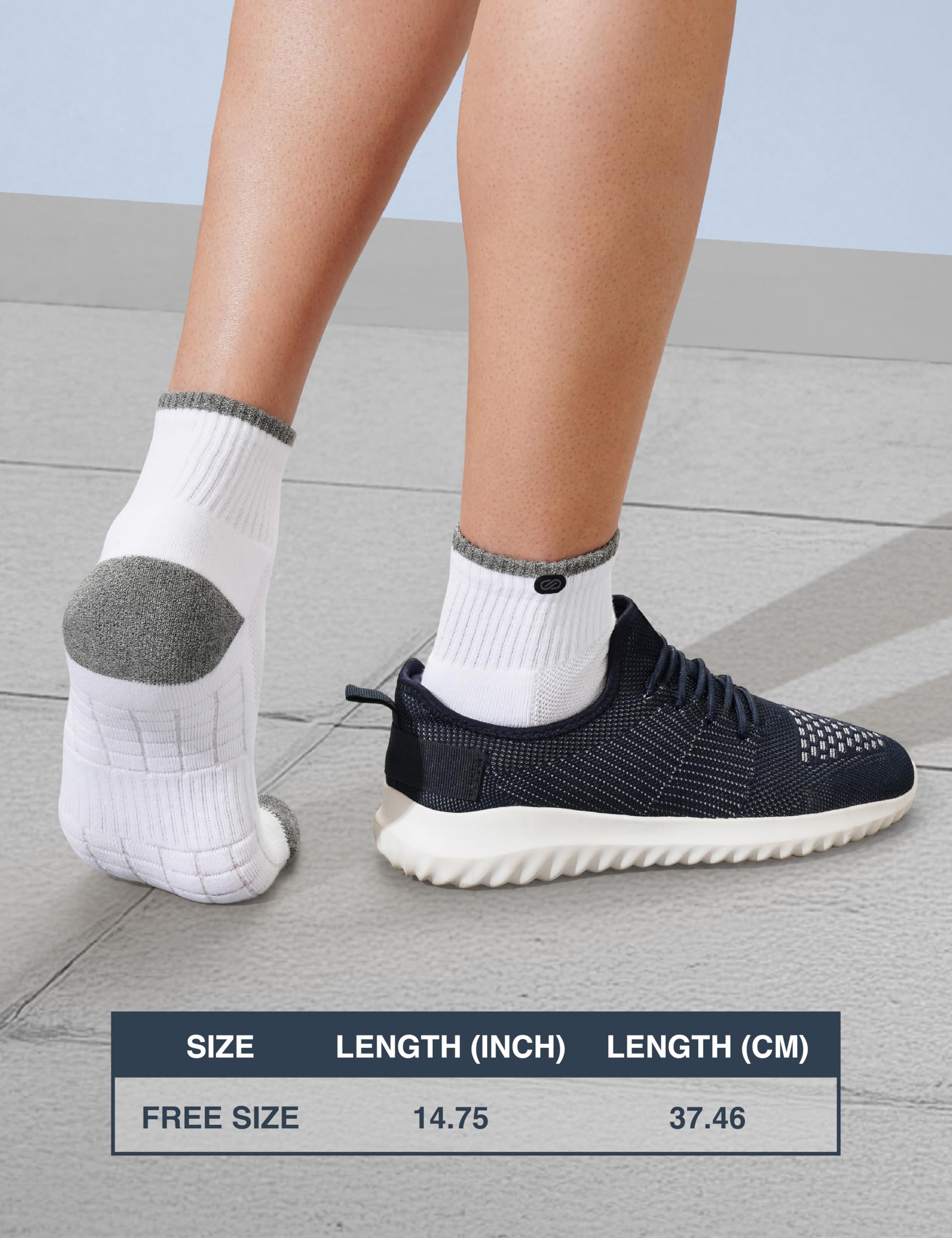 Cotton Ankle Socks for Men - Odour-Free Cushioned - Image 4