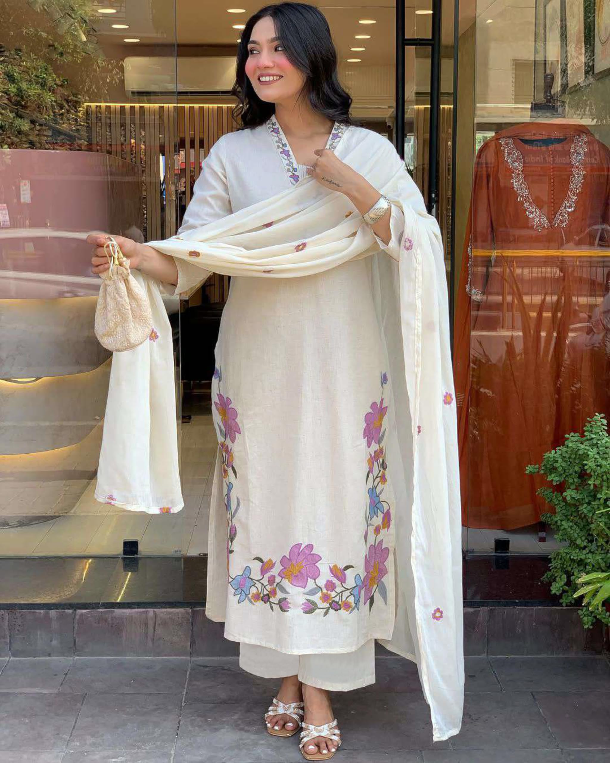 GoSriKi Women's Rayon Viscose Embroidery Kurta - Image 4