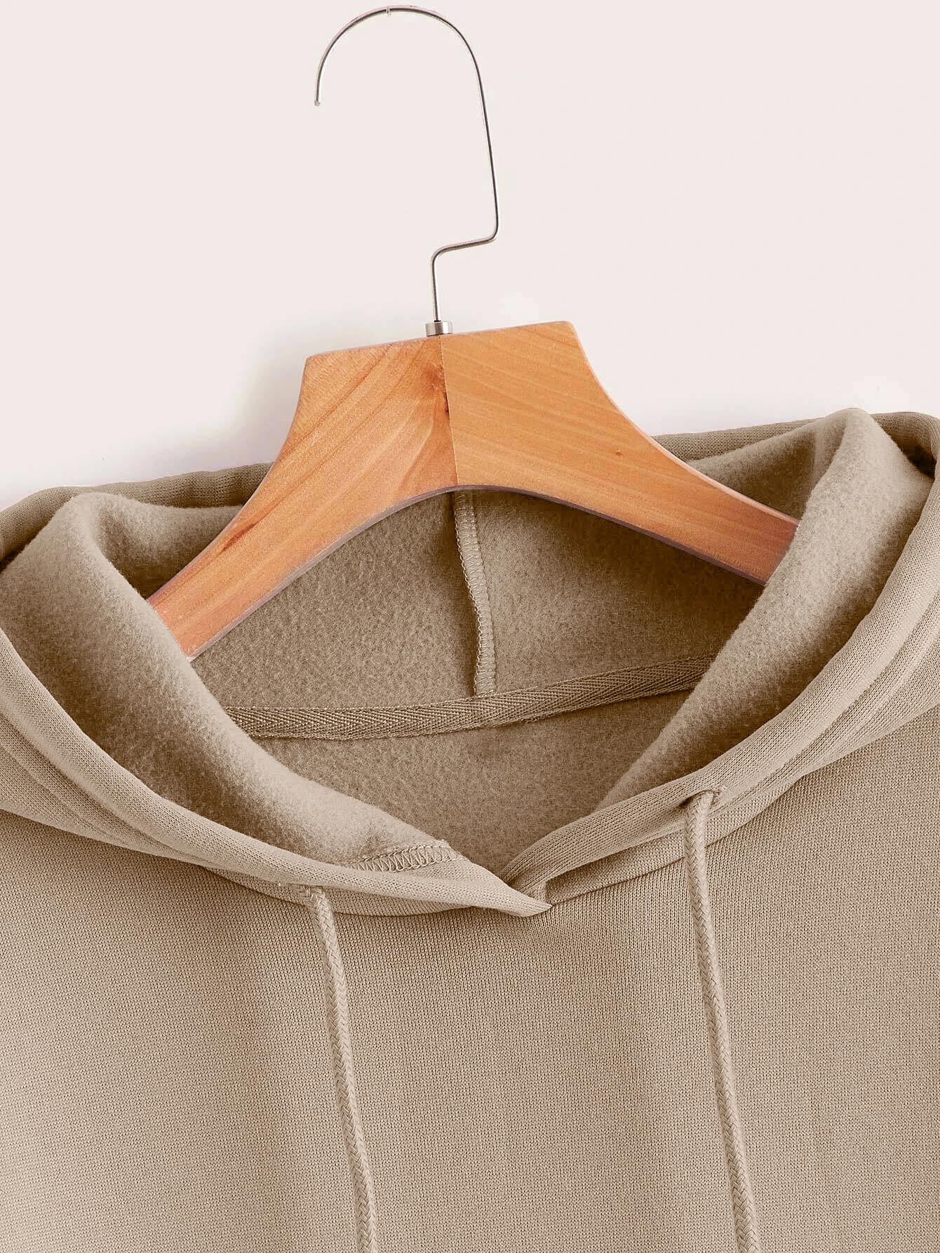 TAGAS Cotton Blend Sweatshirt for Women - Beige - Image 5