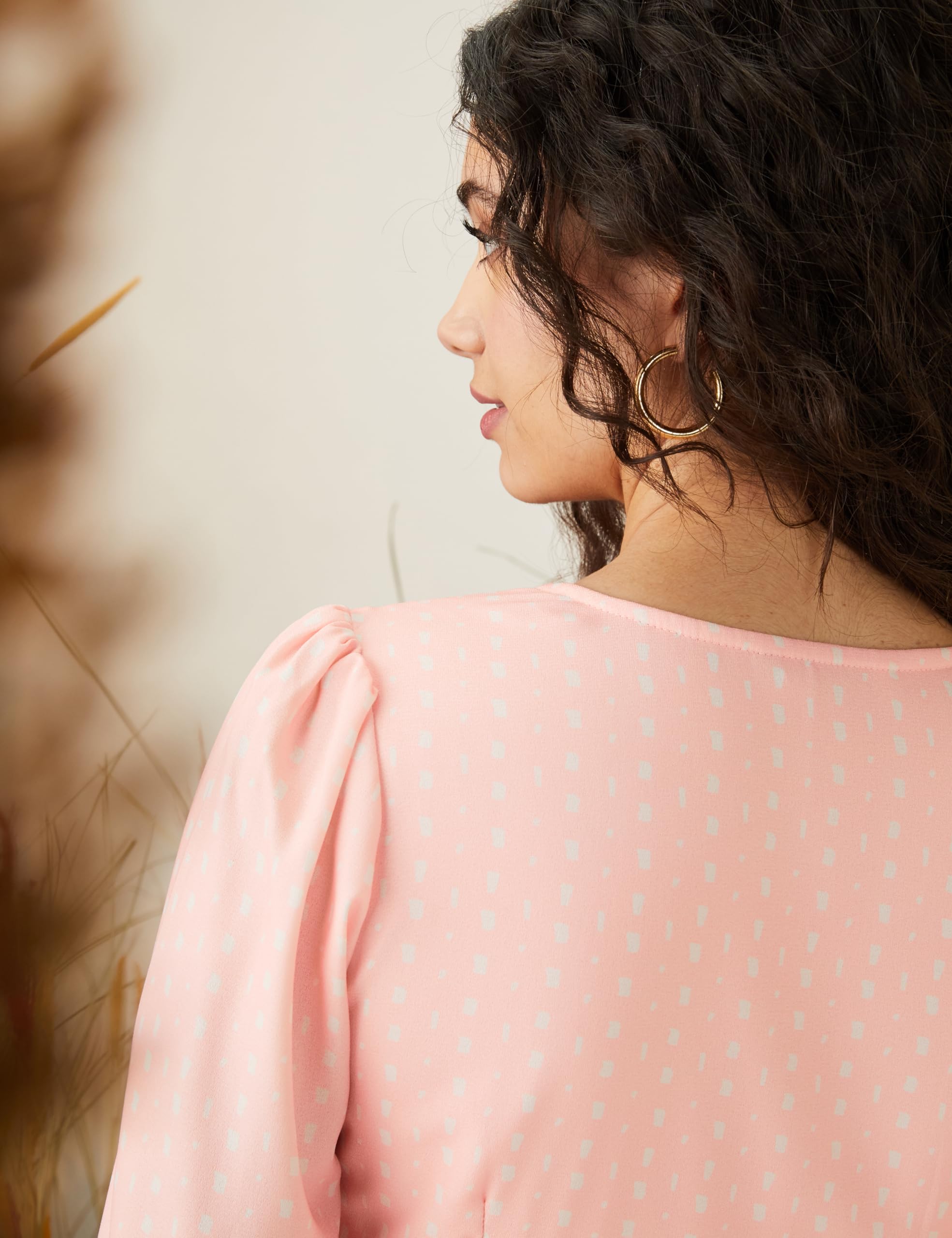 Symbol Women Fit & Flare Midi Dress - Blush - Image 5