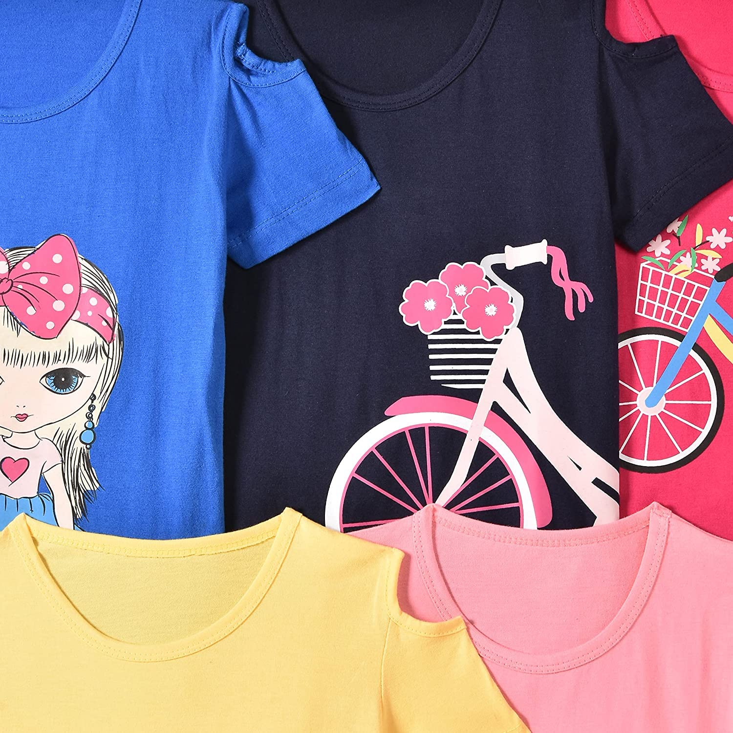 T2F Girl's Cotton Printed T-Shirt - Image 4