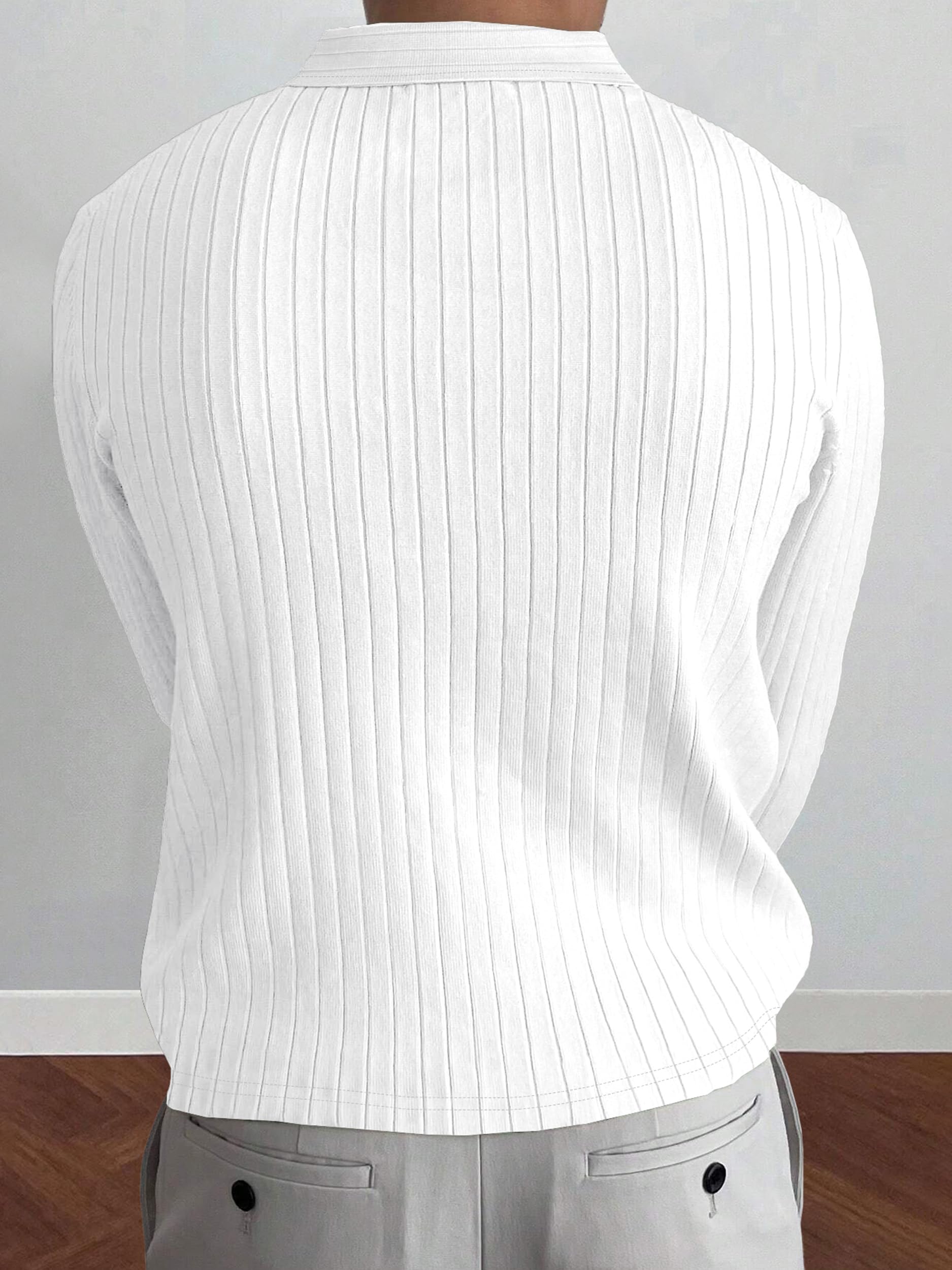 Noble Monk Polo Neck T-Shirt - Olive Green - Image 2