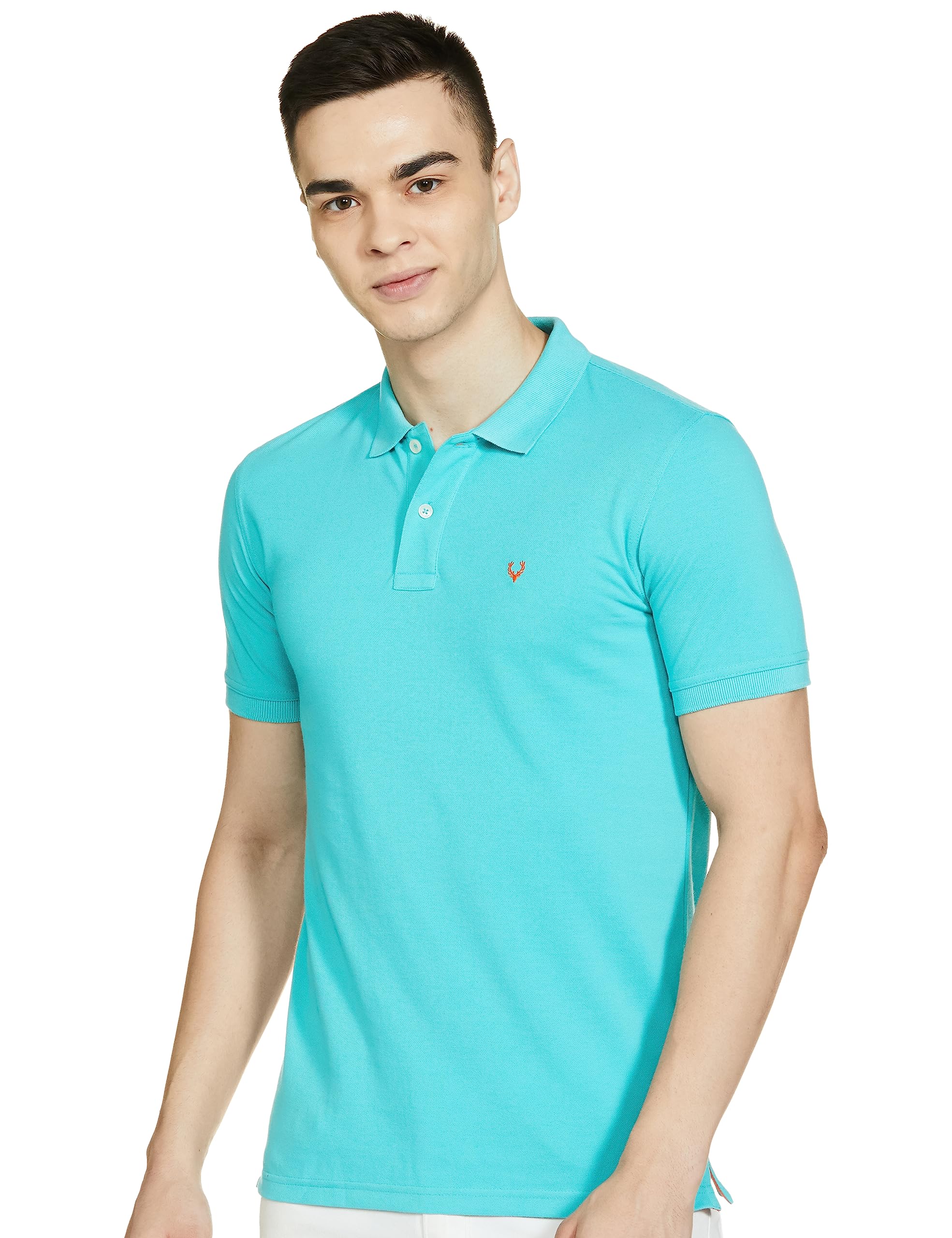 Allen Solly Men Polo Neck T-Shirt - Mint Green