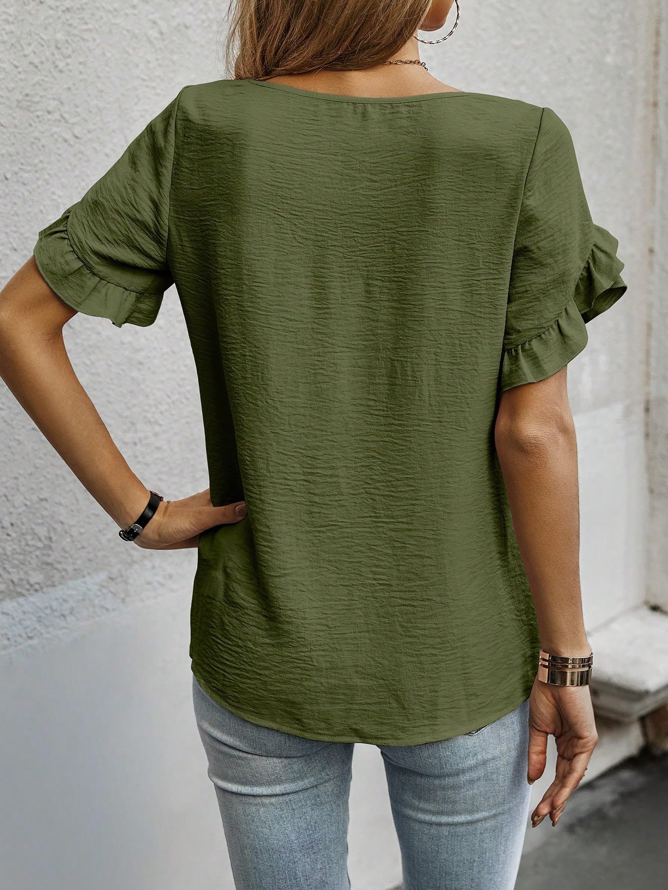 Sugathari Women's Top - Mehandi - Image 2