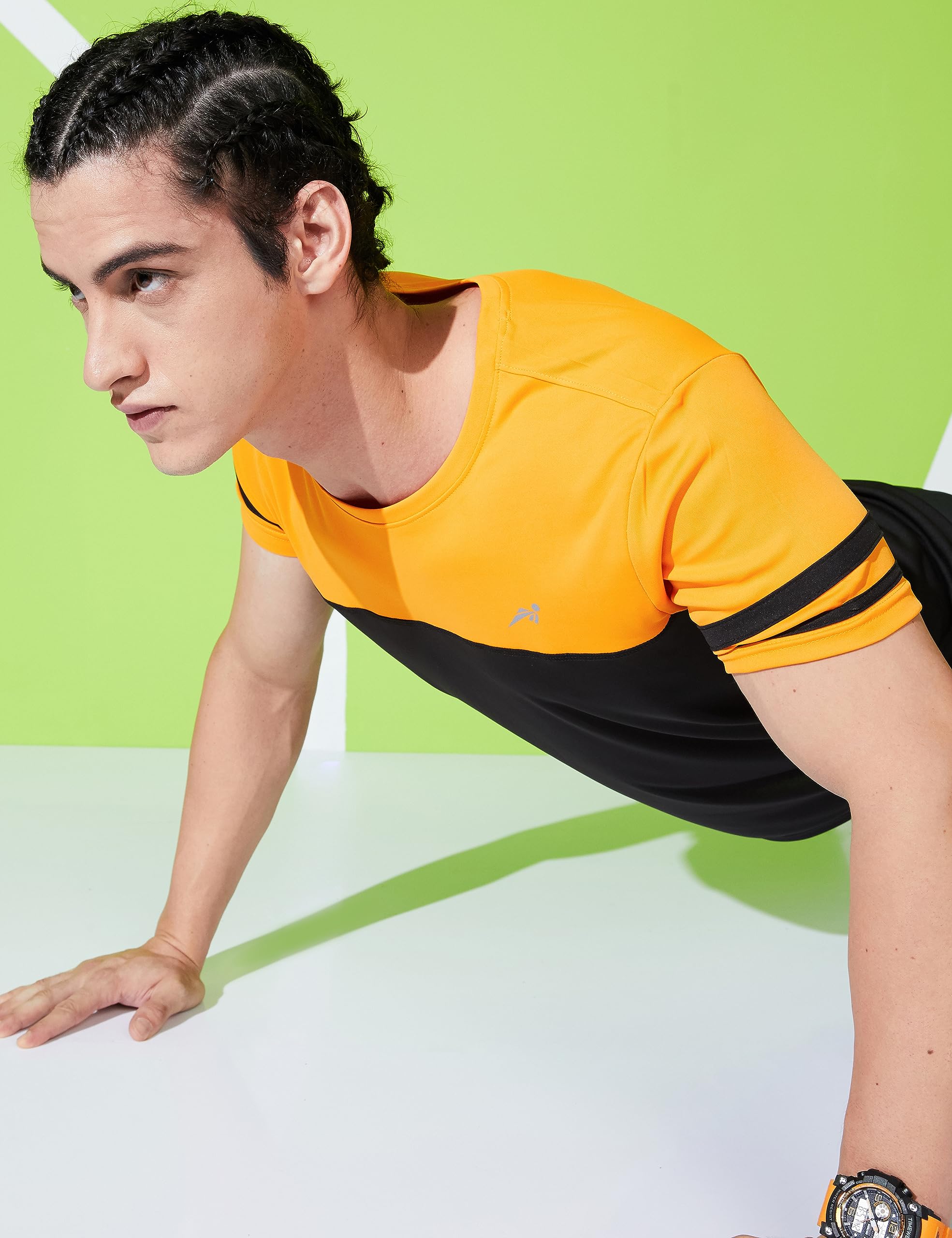 Symbol Men's T-Shirt - Orange - Image 5